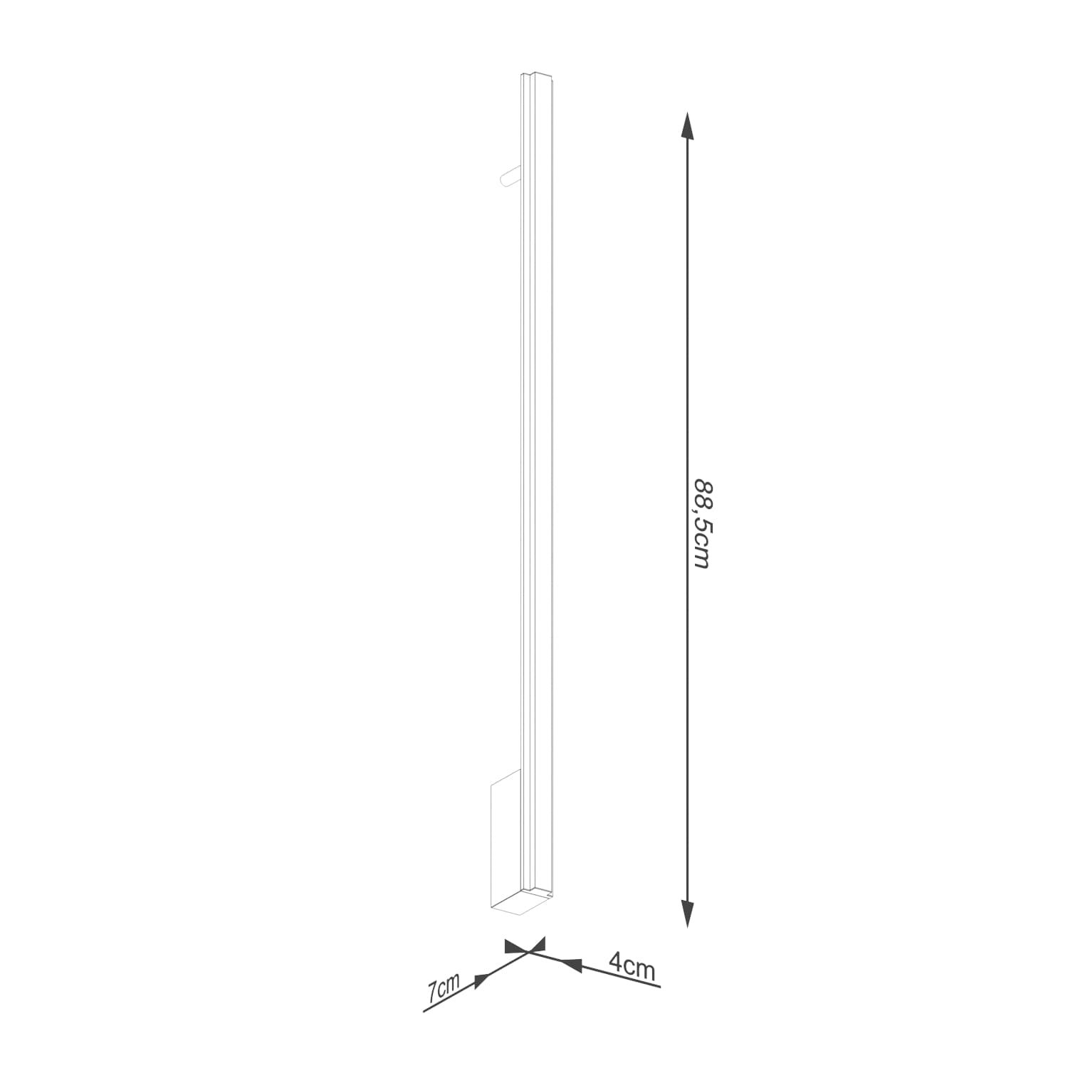 Kinkiet LAGOM 90 cm, złoty, Thoro - 309815