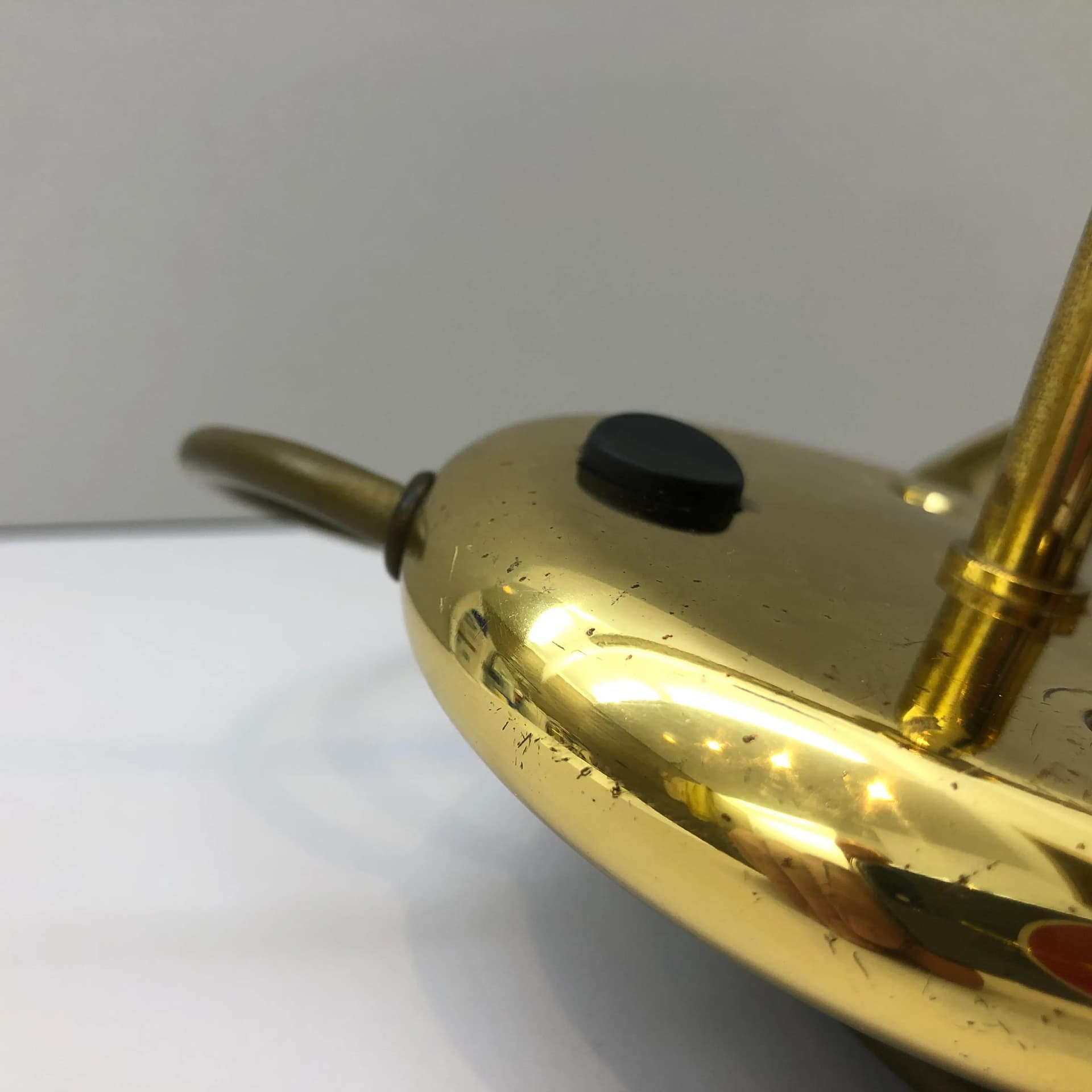 Kinkiet, złoty, metal, Wofi Leuchten, Niemcy, lata 80. - 22737