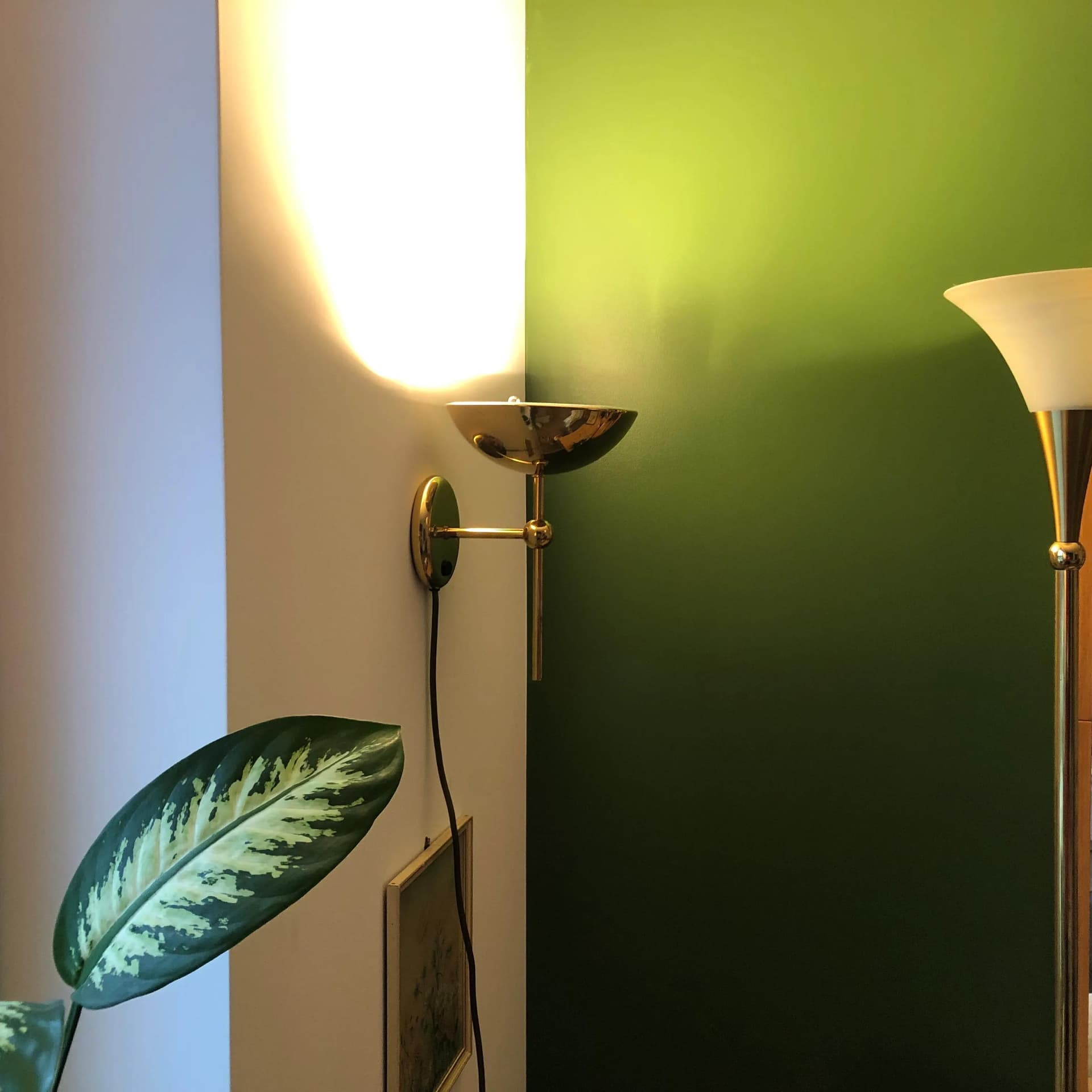 Kinkiet, złoty, metal, Wofi Leuchten, Niemcy, lata 80. - 22732