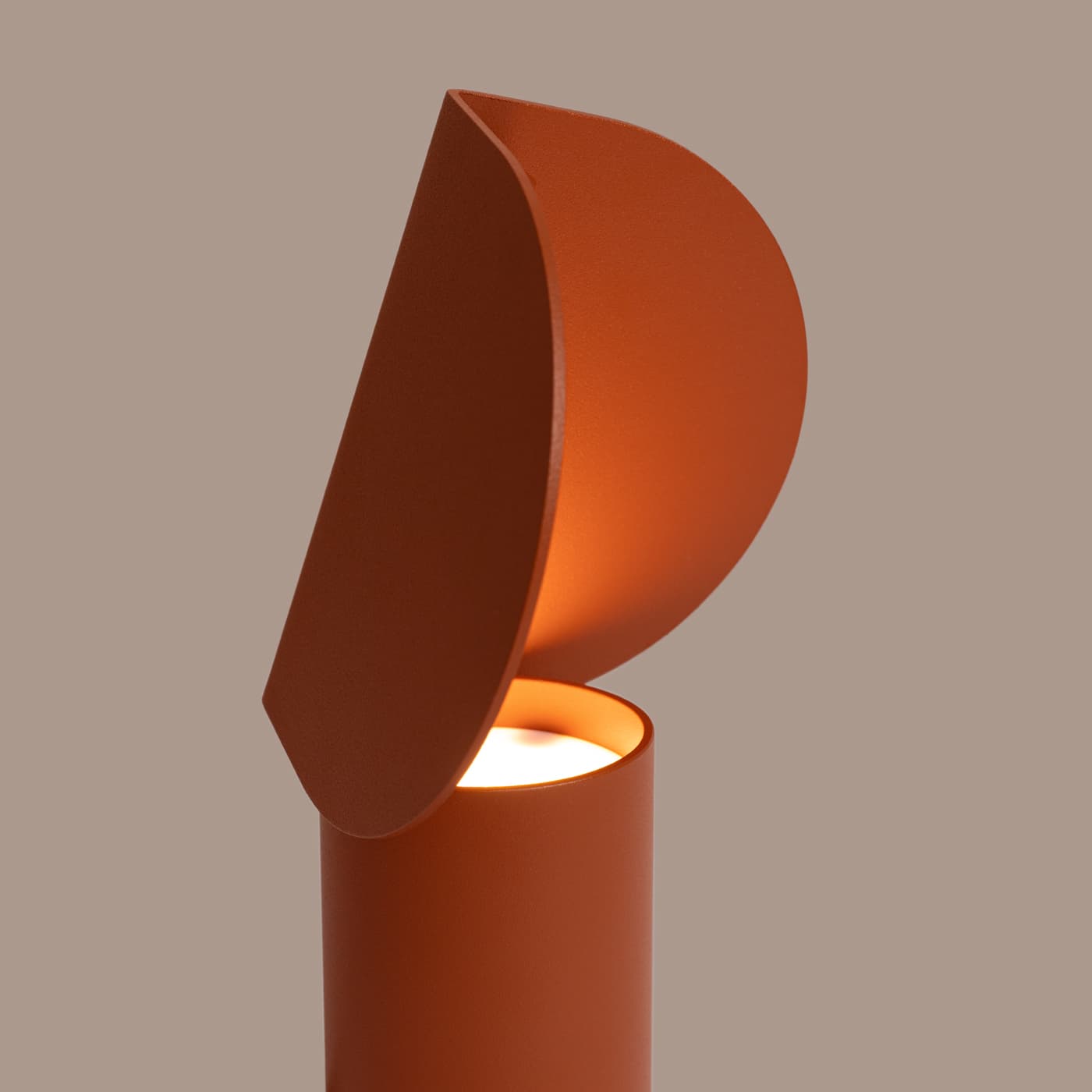 Lampa biurkowa BISCUIT ochra czerwona, Thoro - 311473