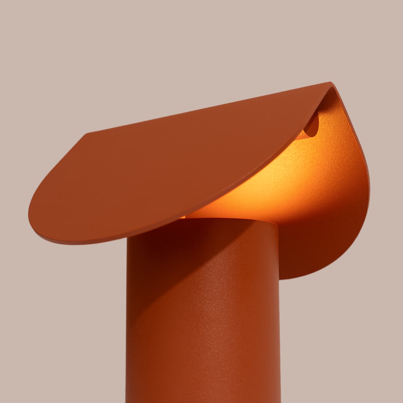 Lampa biurkowa BISCUIT ochra czerwona, Thoro - 311474