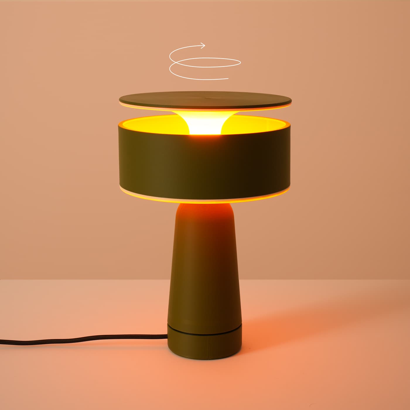Lampa biurkowa AXO zielona oliwka, Thoro - 311406
