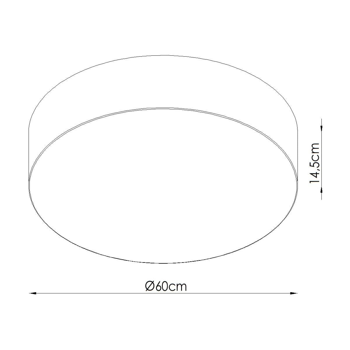 Plafon TOP H, biały czarny, Thoro - 311357