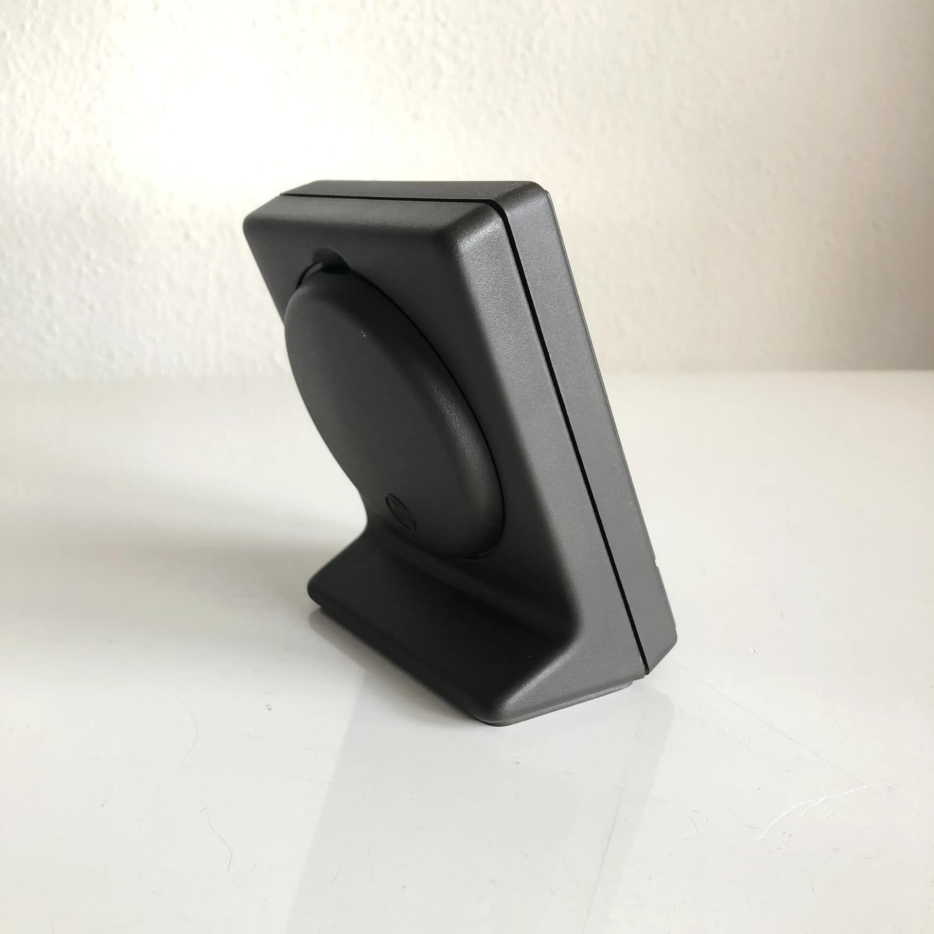 Zegar stojący, szary, plastik, Niemcy, lata 80. - 22729