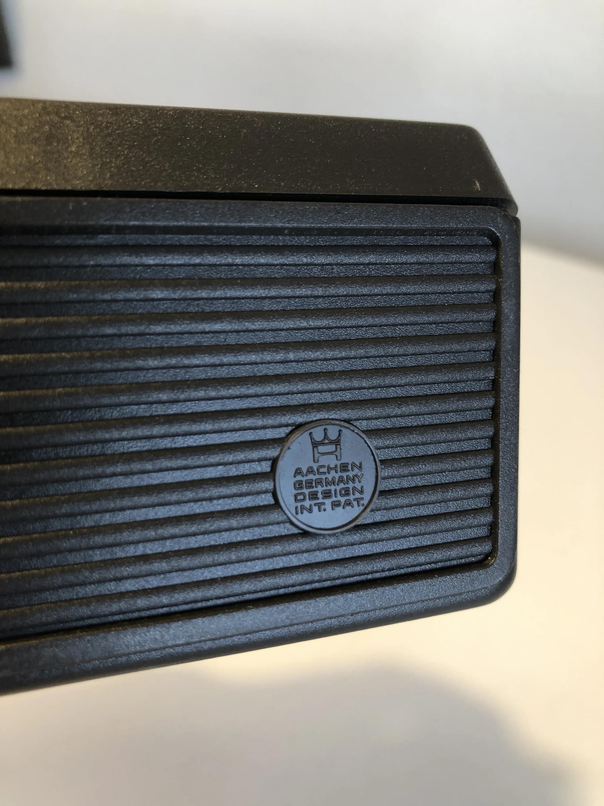 Zegar stojący, szary, plastik, Niemcy, lata 80. - 22725