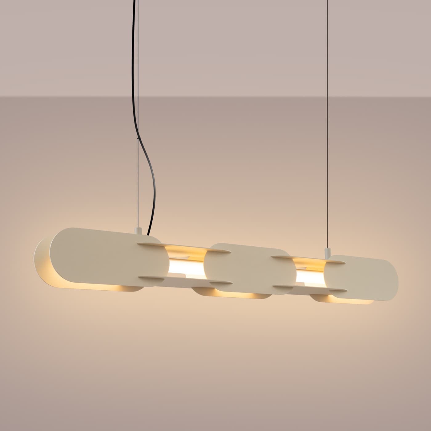 Pendant lamp CHAIN 91 cm, beige, Thoro - 311336