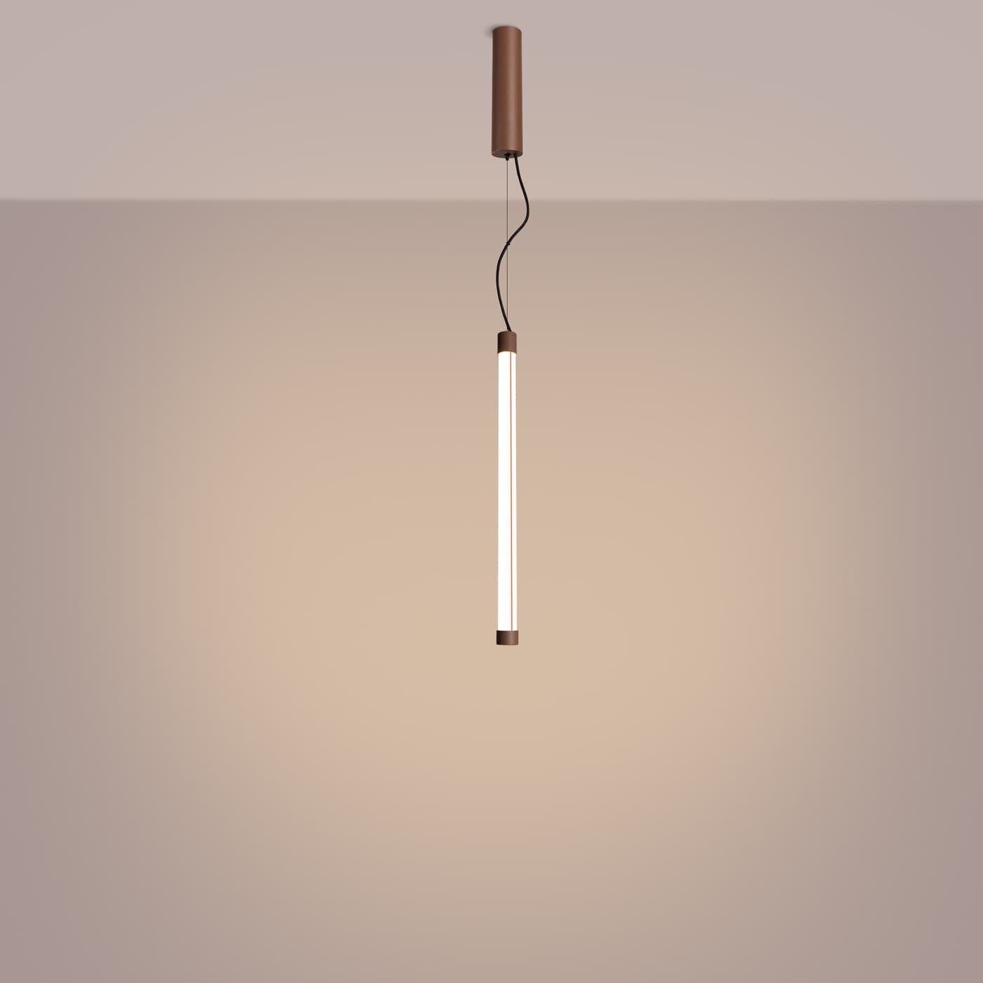 Pendant lamp TRANG 50 cm, brown, Thoro - 311326