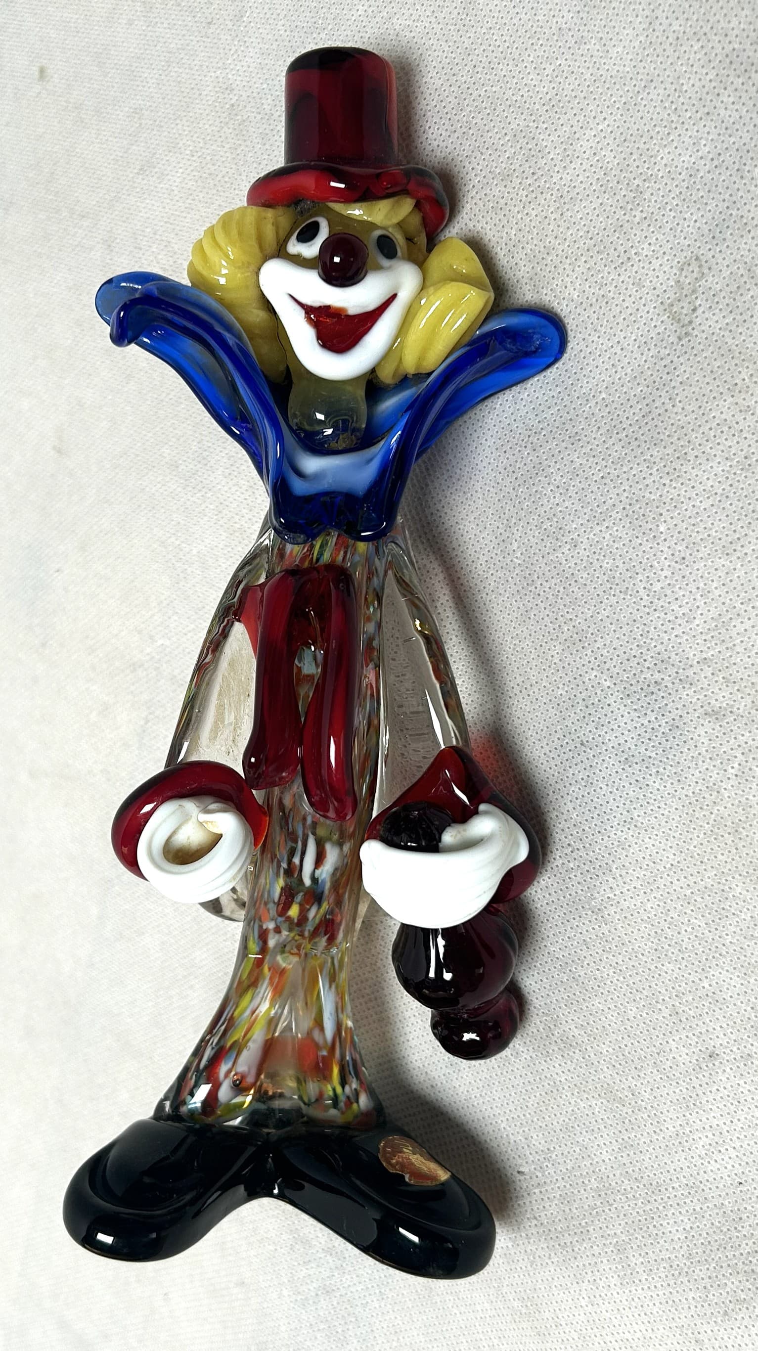 Clown figurine, Murano multicolor glass, Italy, 1970s. - 310559