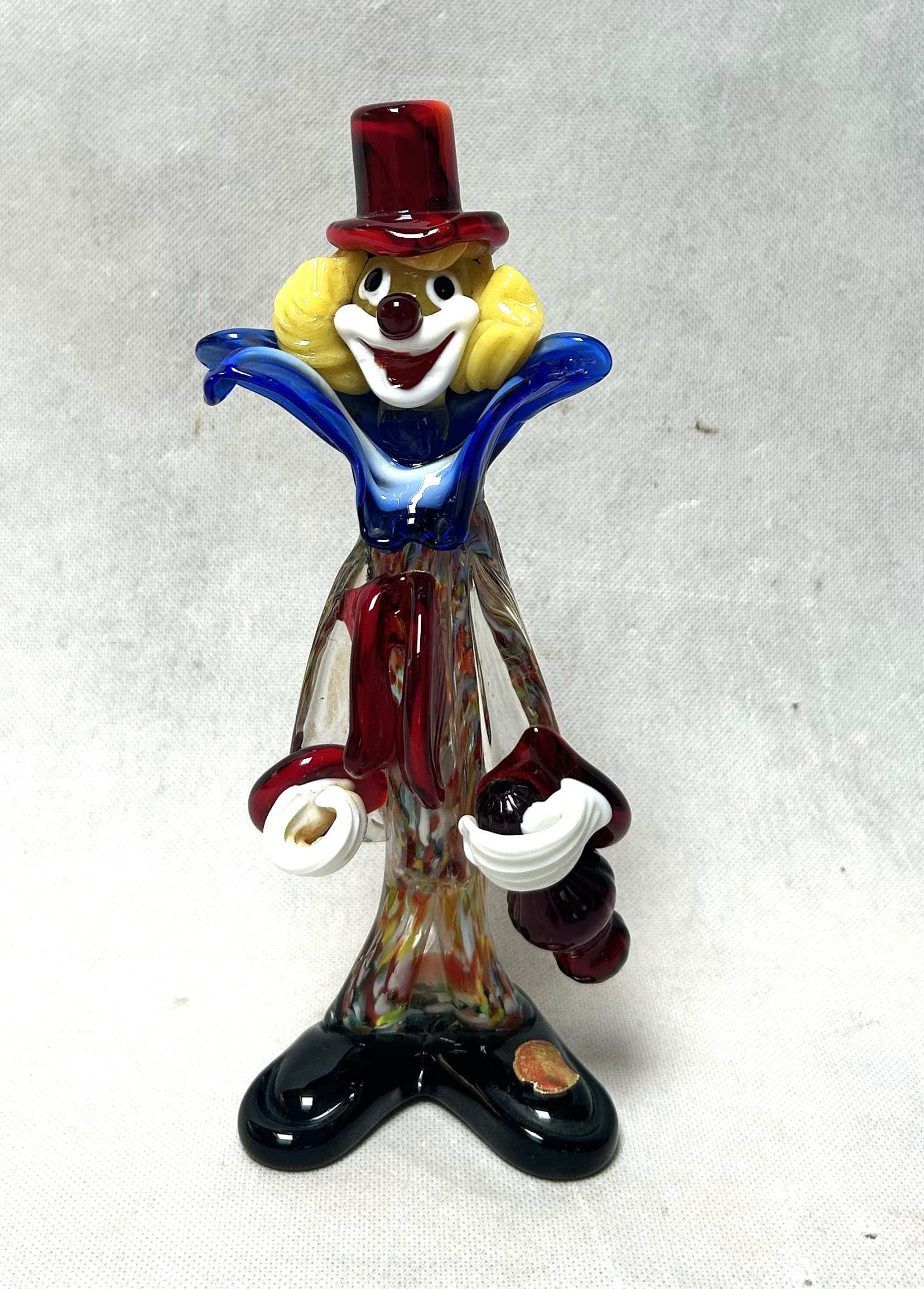 Clown figurine, Murano multicolor glass, Italy, 1970s. - 310556