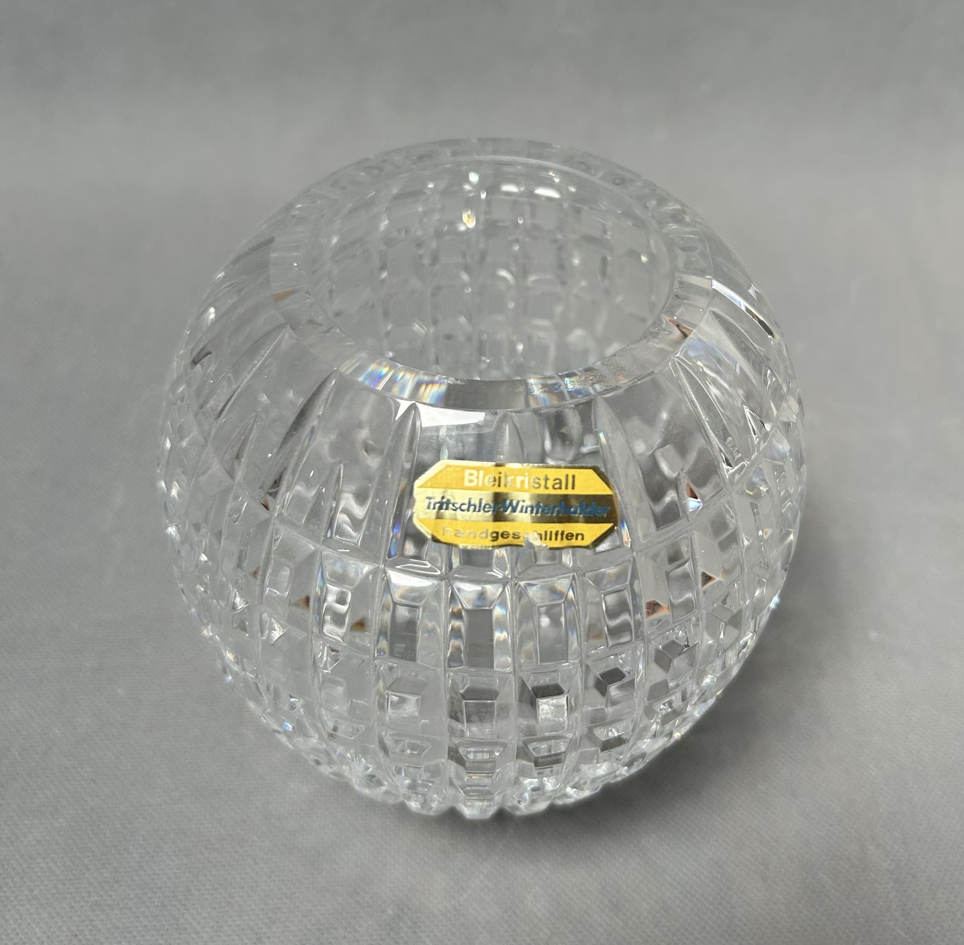 Vase Bleikristall, transparent crystal, 1970s - 310573