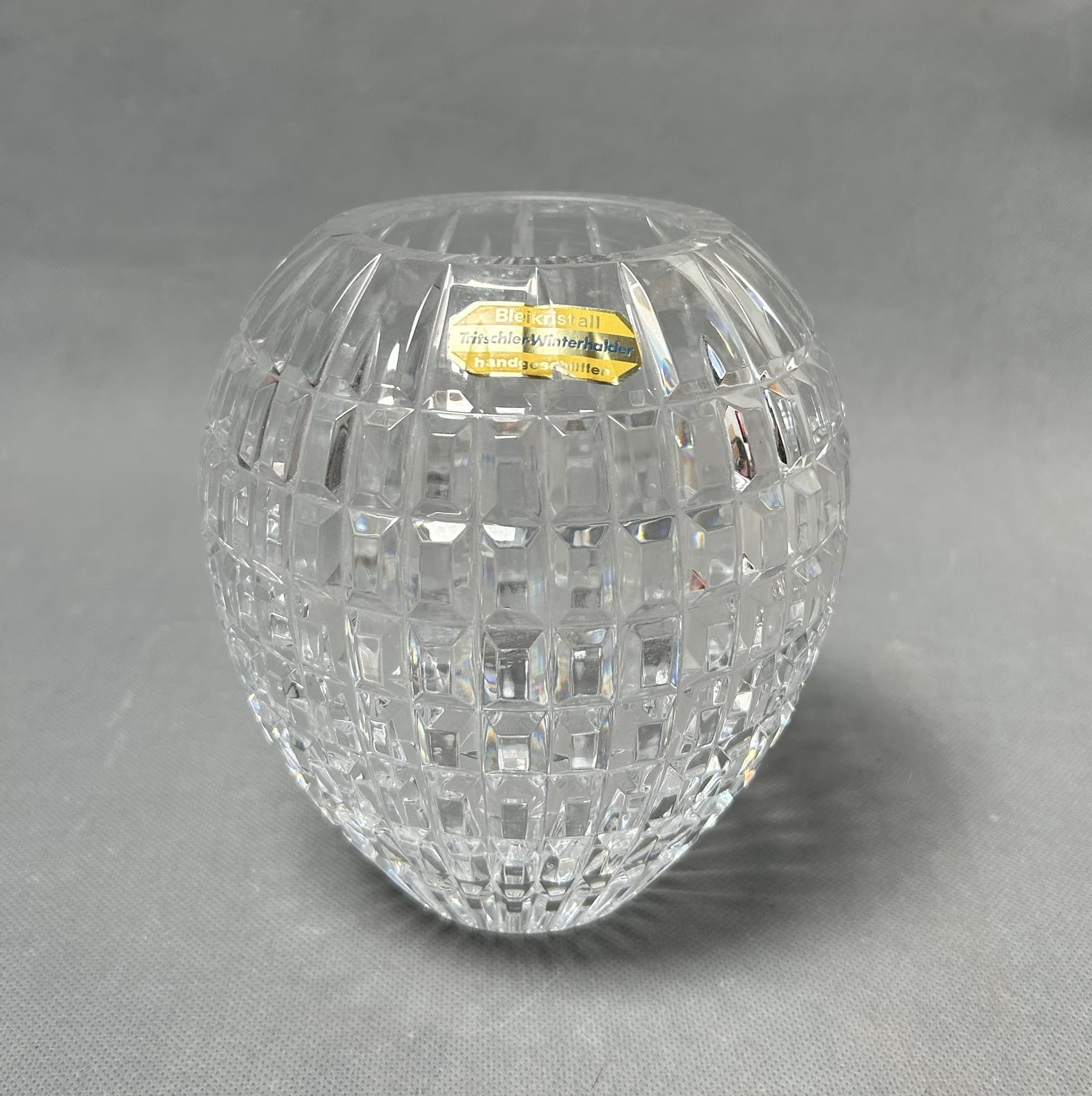 Vase Bleikristall, transparent crystal, 1970s - 310572