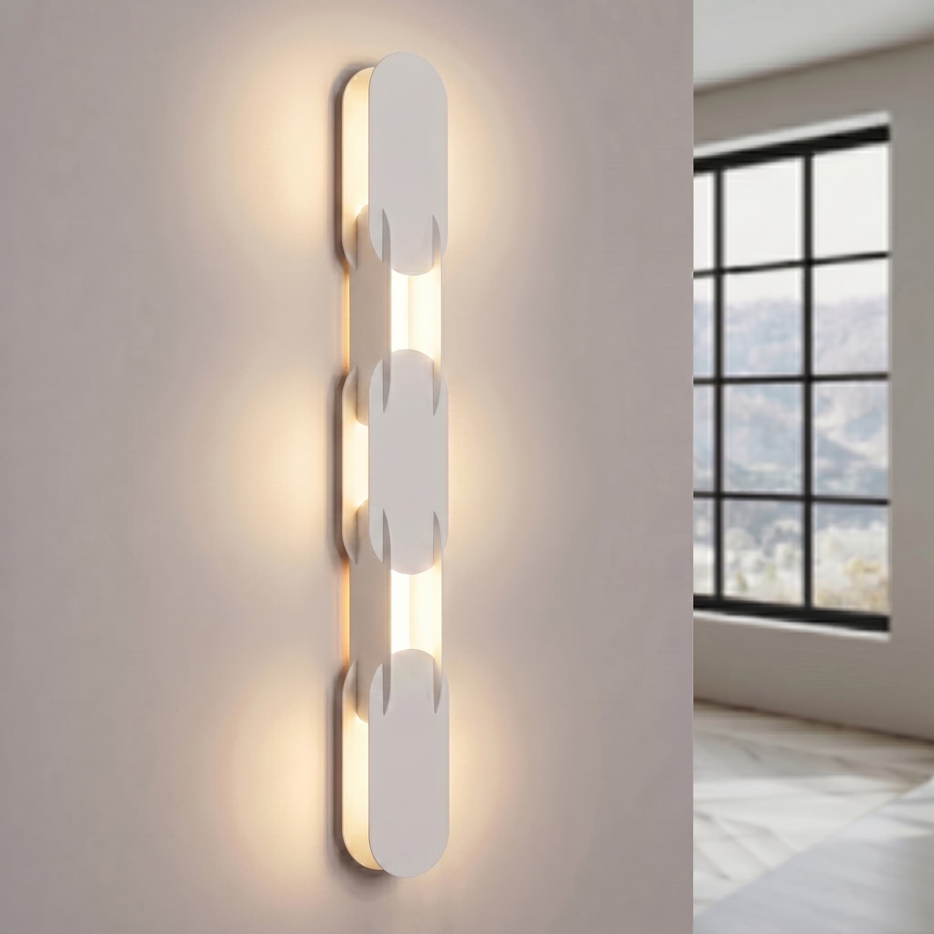 Wall lamp CHAIN 91 cm, white, Thoro - 310925