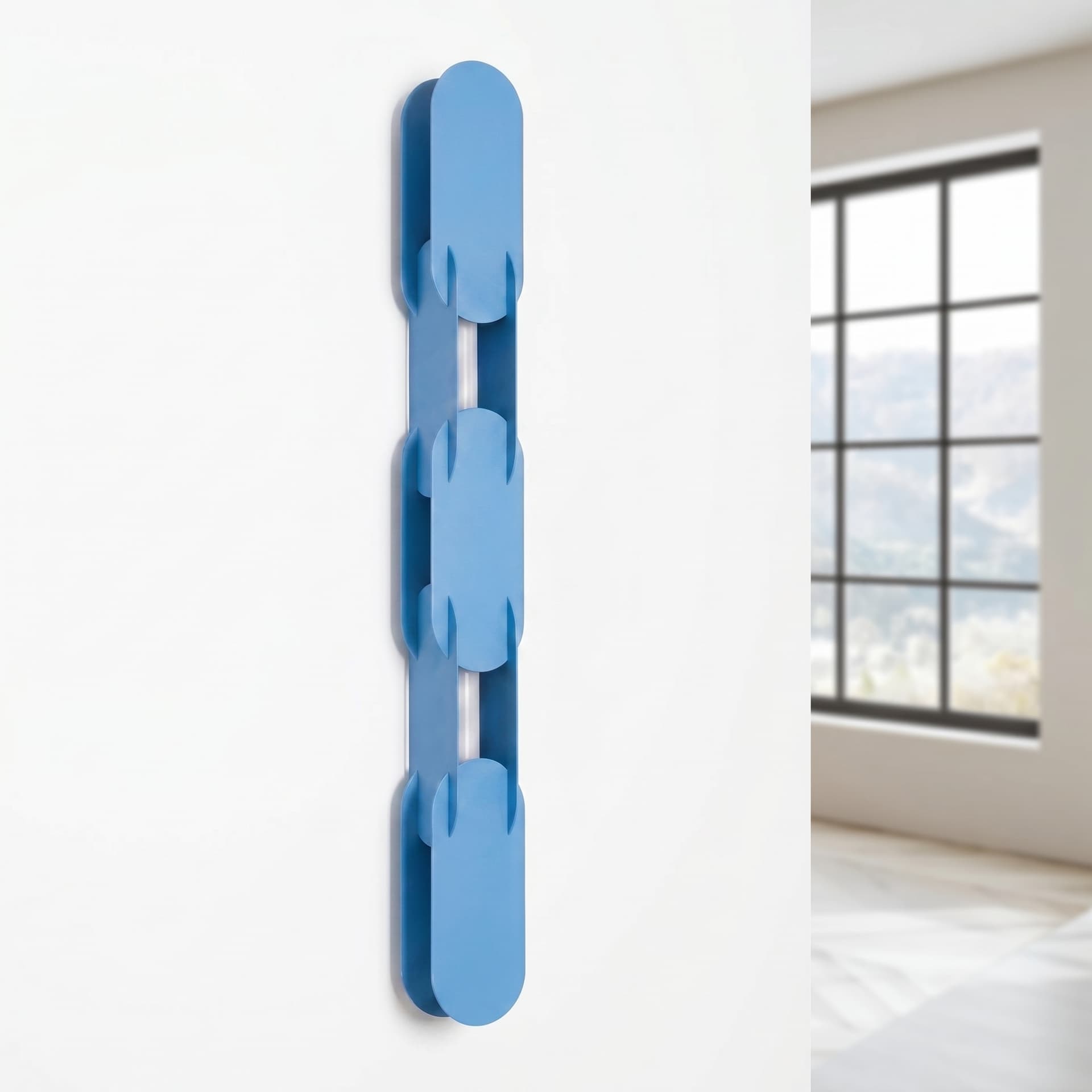 Wall lamp CHAIN 91 cm, blue, Thoro - 310916