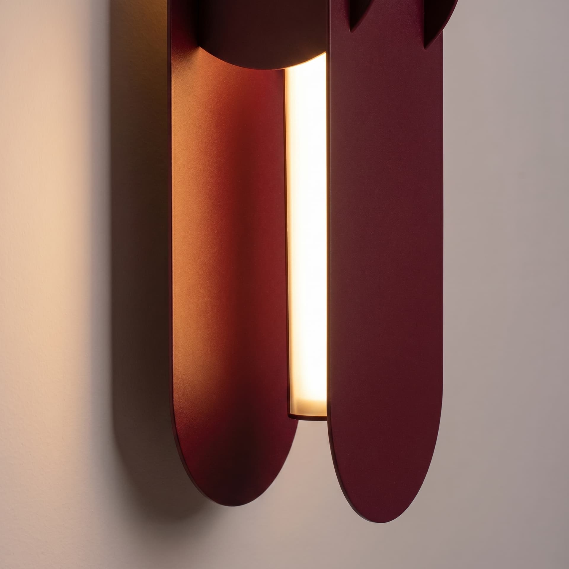 Wall lamp CHAIN 91 cm, burgundy, Thoro - 310902