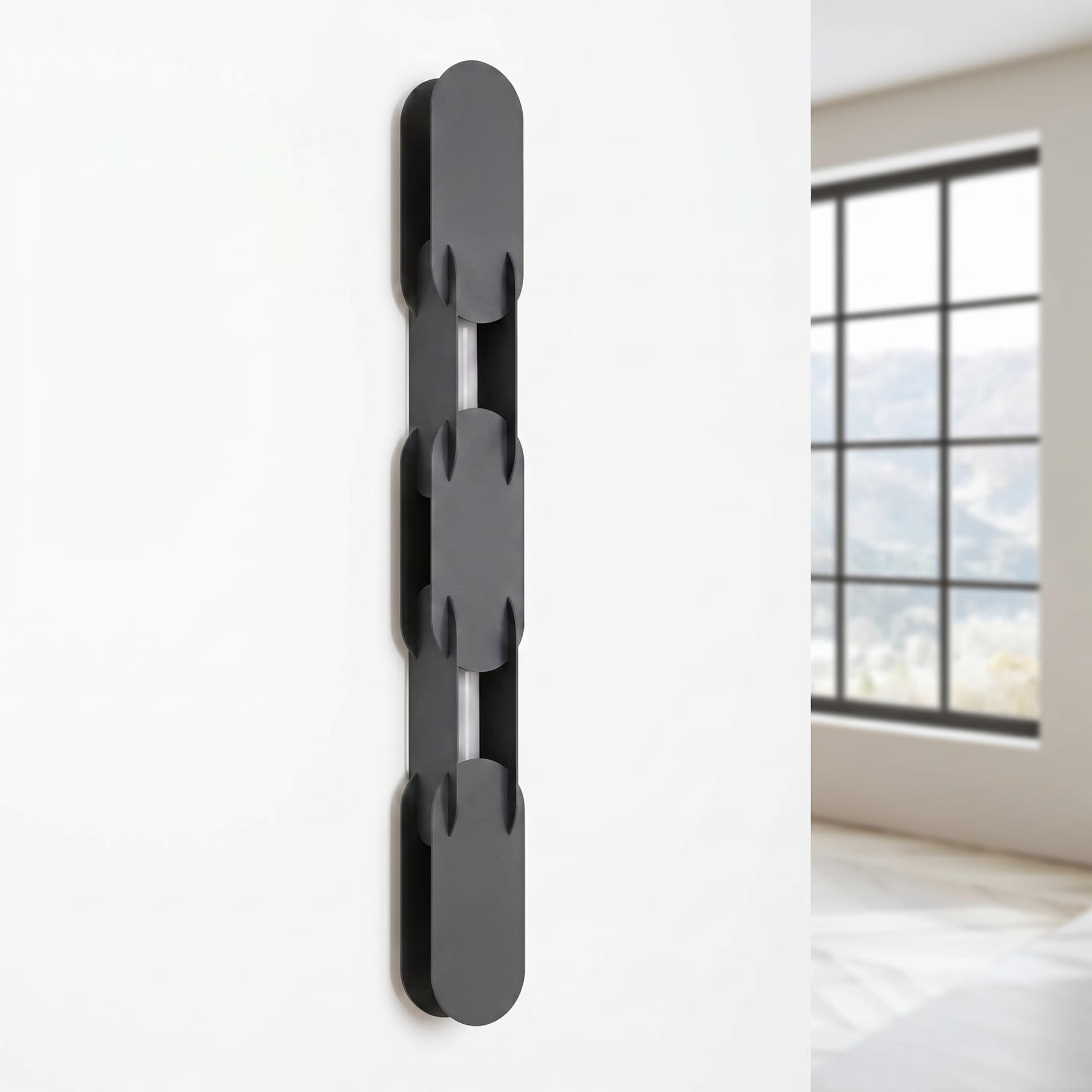 Wall lamp CHAIN 91 cm, black, Thoro - 310892