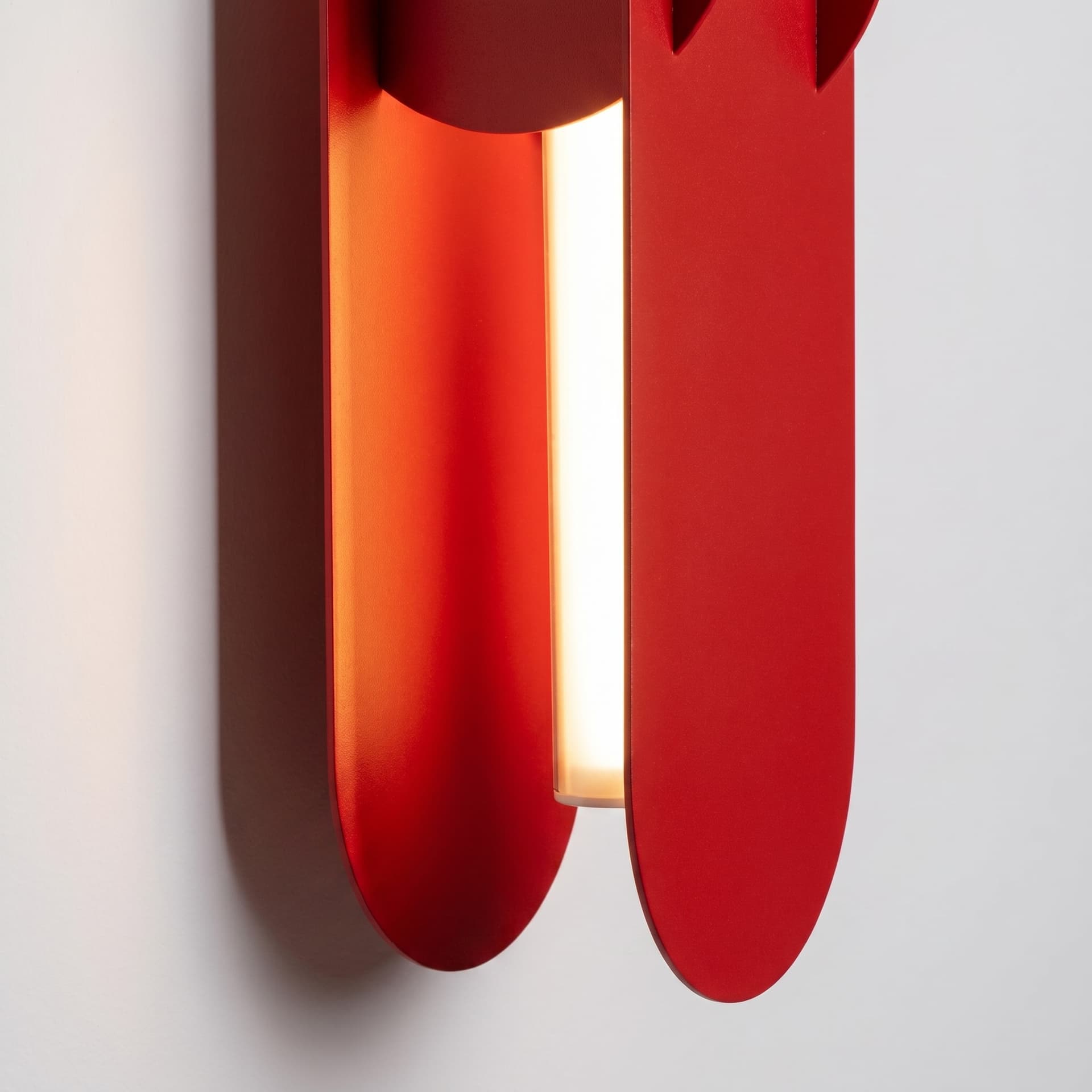 Wall lamp CHAIN 91 cm, red, Thoro - 310886