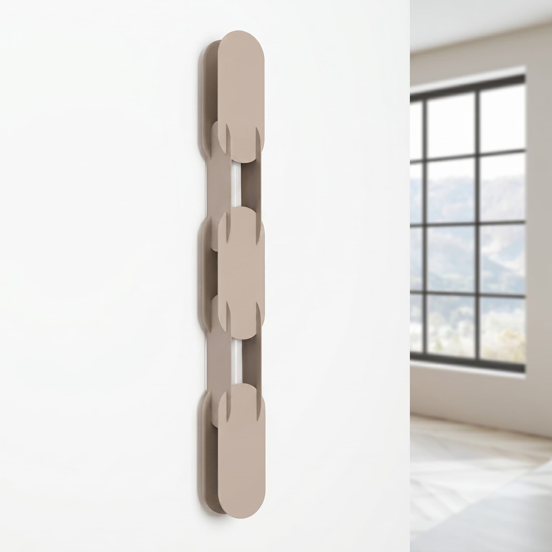 Wall lamp CHAIN 91 cm, taupe, Thoro - 310844