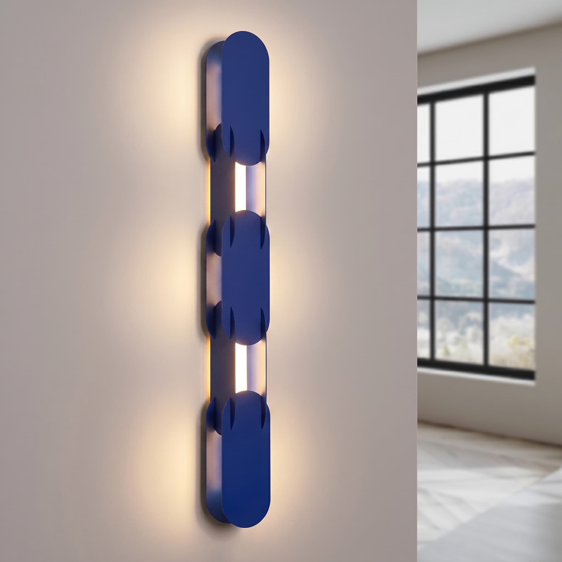 Wall lamp CHAIN 91 cm, ultramarine, Thoro - 310837