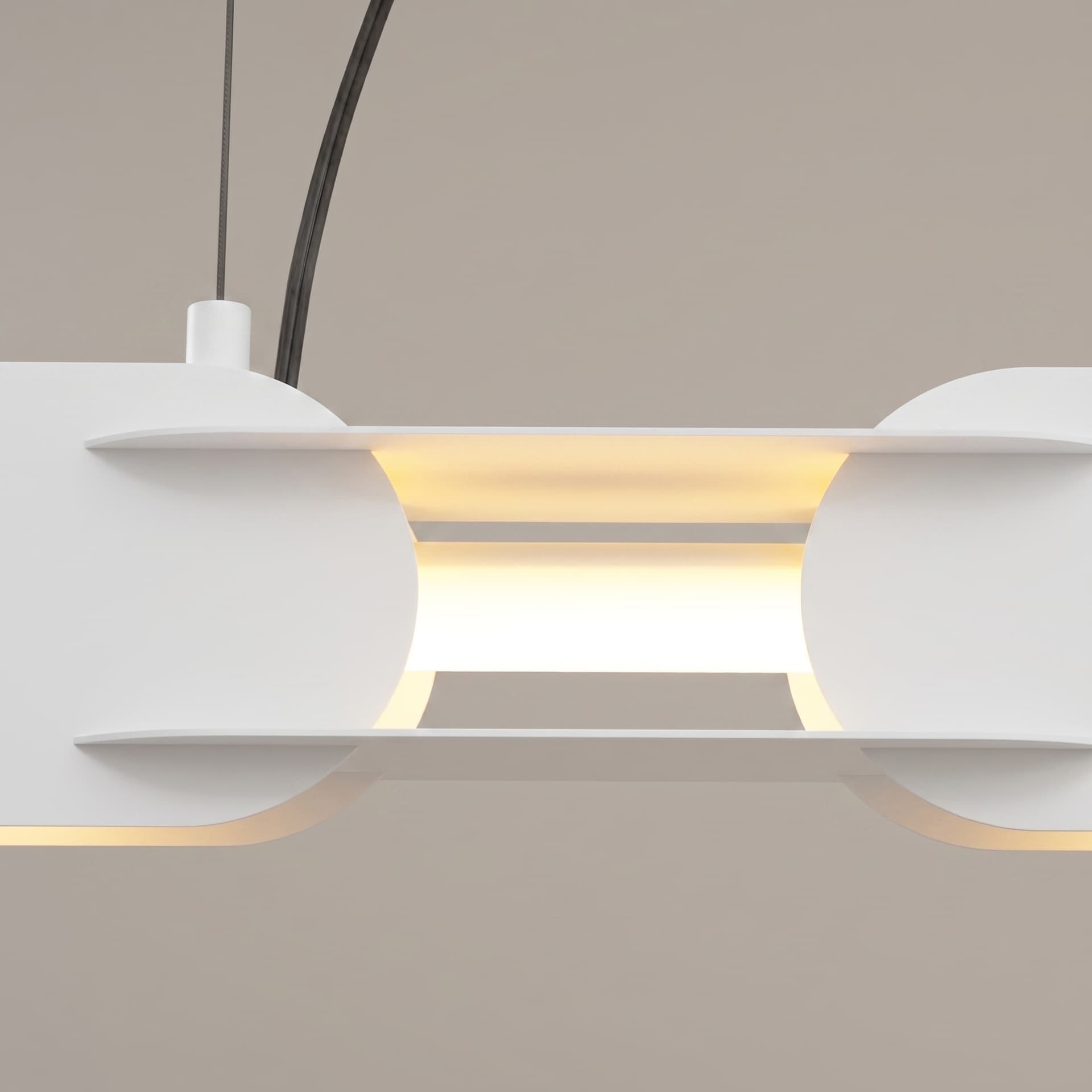 Pendant lamp CHAIN 91 cm, white, Thoro - 310806
