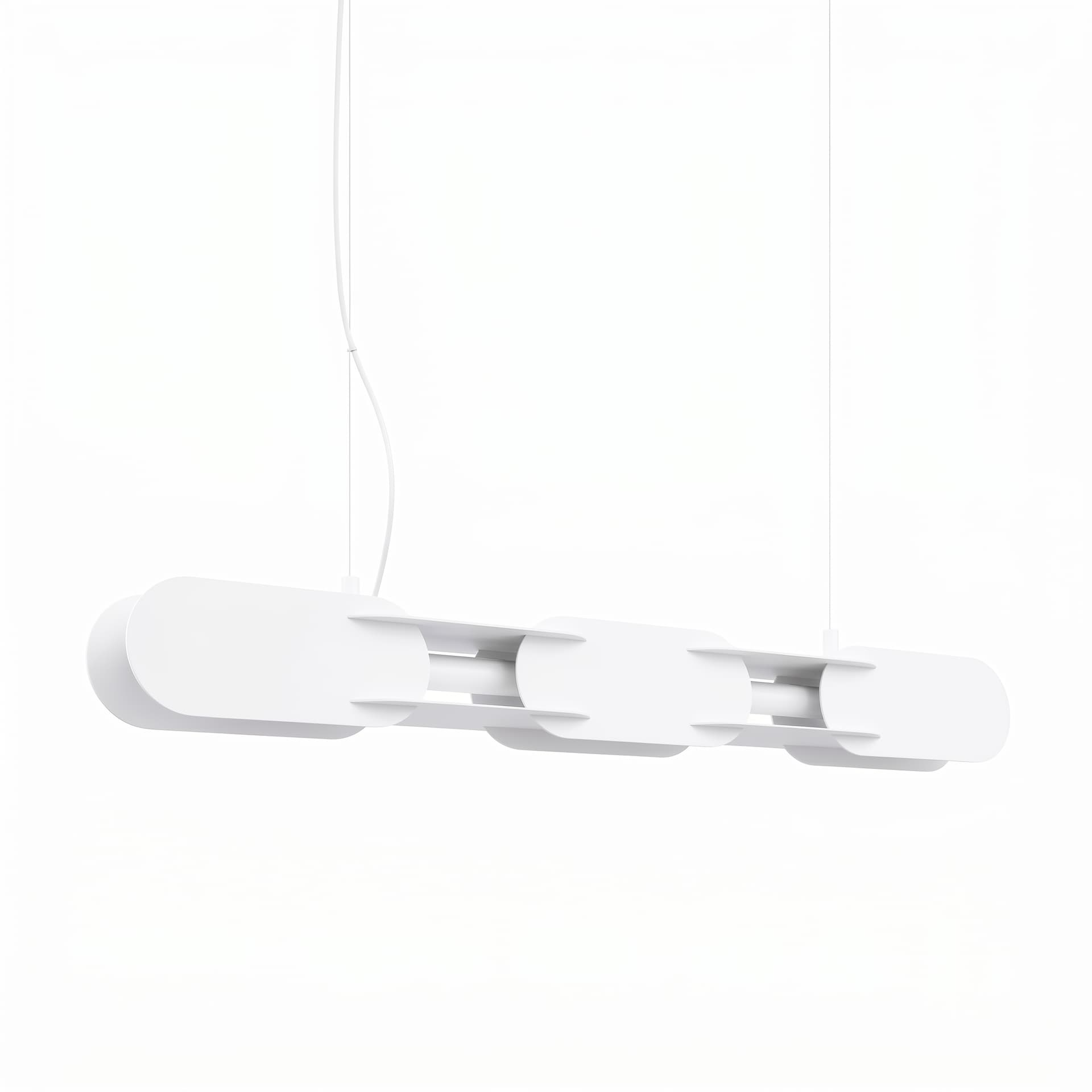 Pendant lamp CHAIN 91 cm, white, Thoro