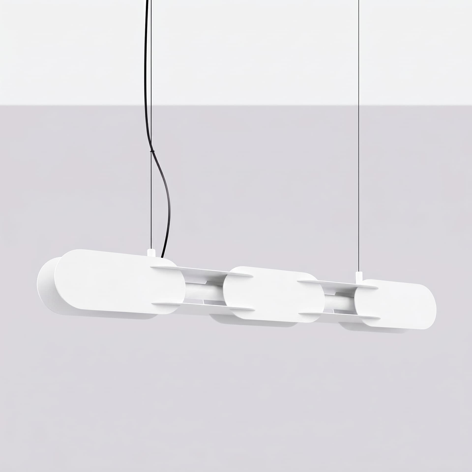 Pendant lamp CHAIN 91 cm, white, Thoro - 310804