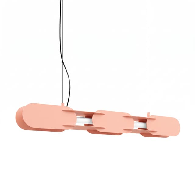 Pendant lamp CHAIN 91 cm, peach, Thoro - DIMENSION