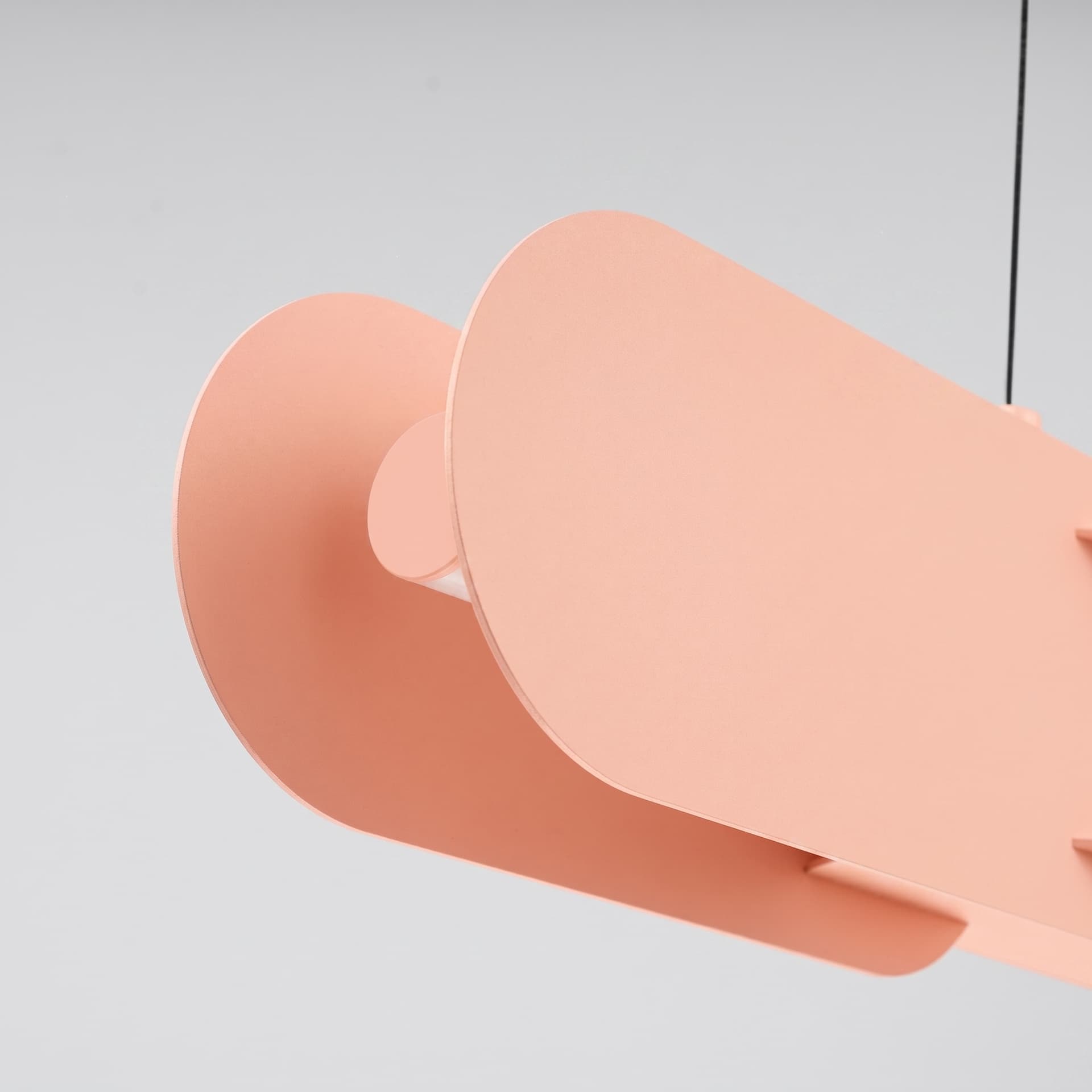 Pendant lamp CHAIN 91 cm, peach, Thoro - 310799