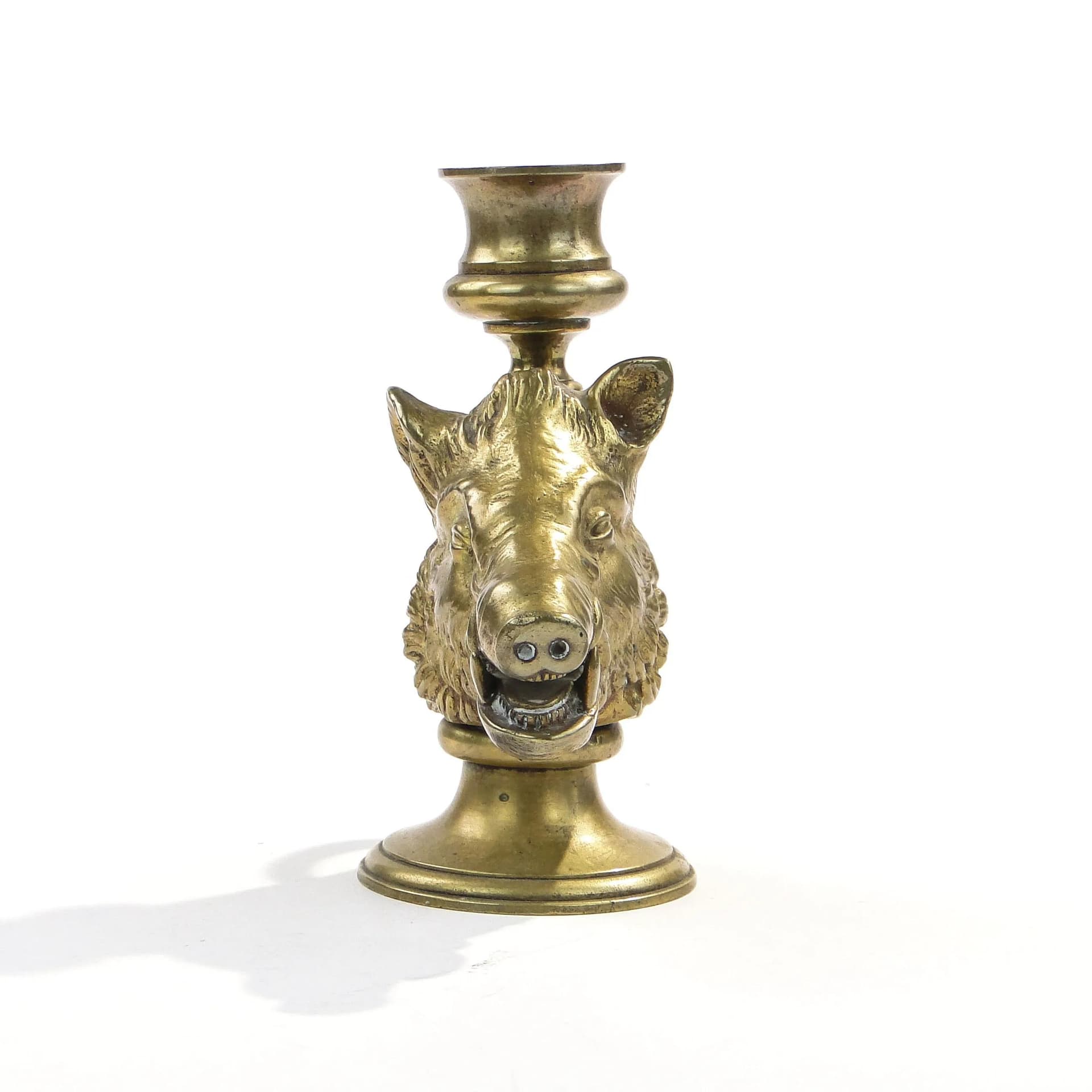 Lichtarz myśliwski, brąz złocony, Francja, początek XX w. - 22884