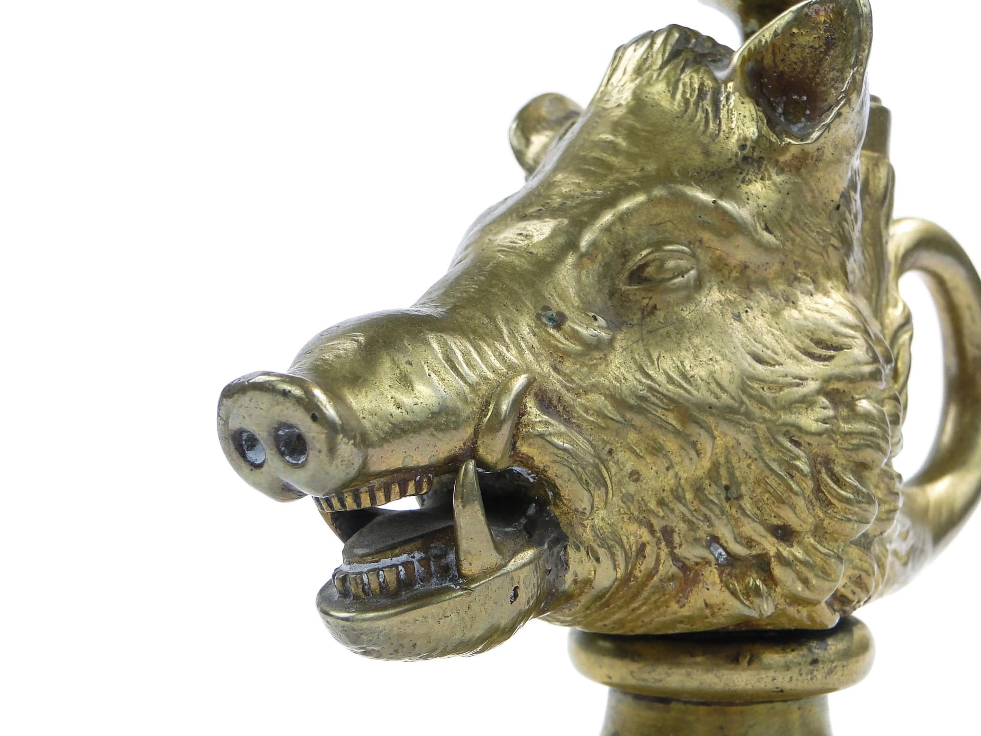 Lichtarz myśliwski, brąz złocony, Francja, początek XX w. - 22879