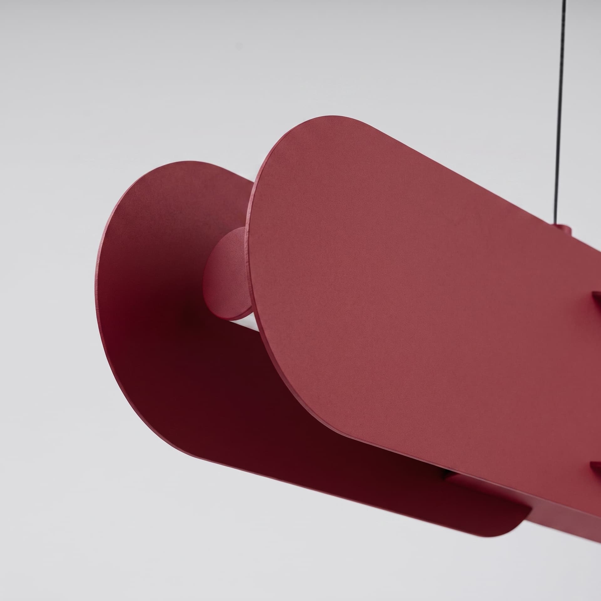 Pendant lamp CHAIN 91 cm, burgundy, Thoro - 310791