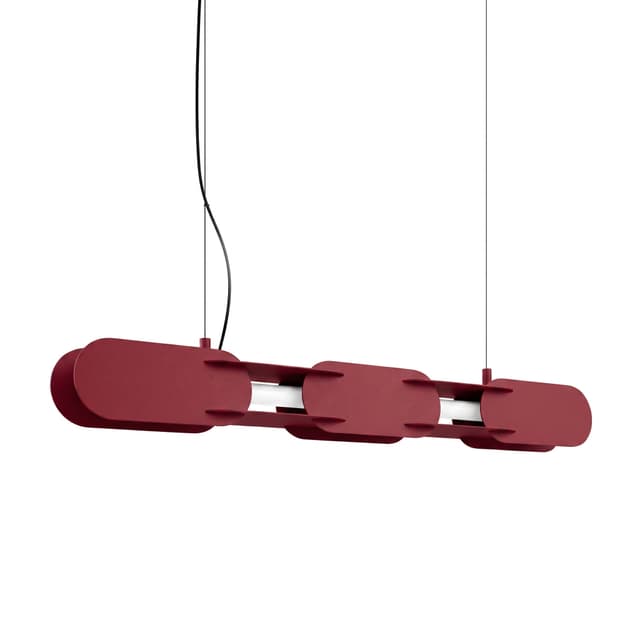 Pendant lamp CHAIN 91 cm, burgundy, Thoro - DIMENSION