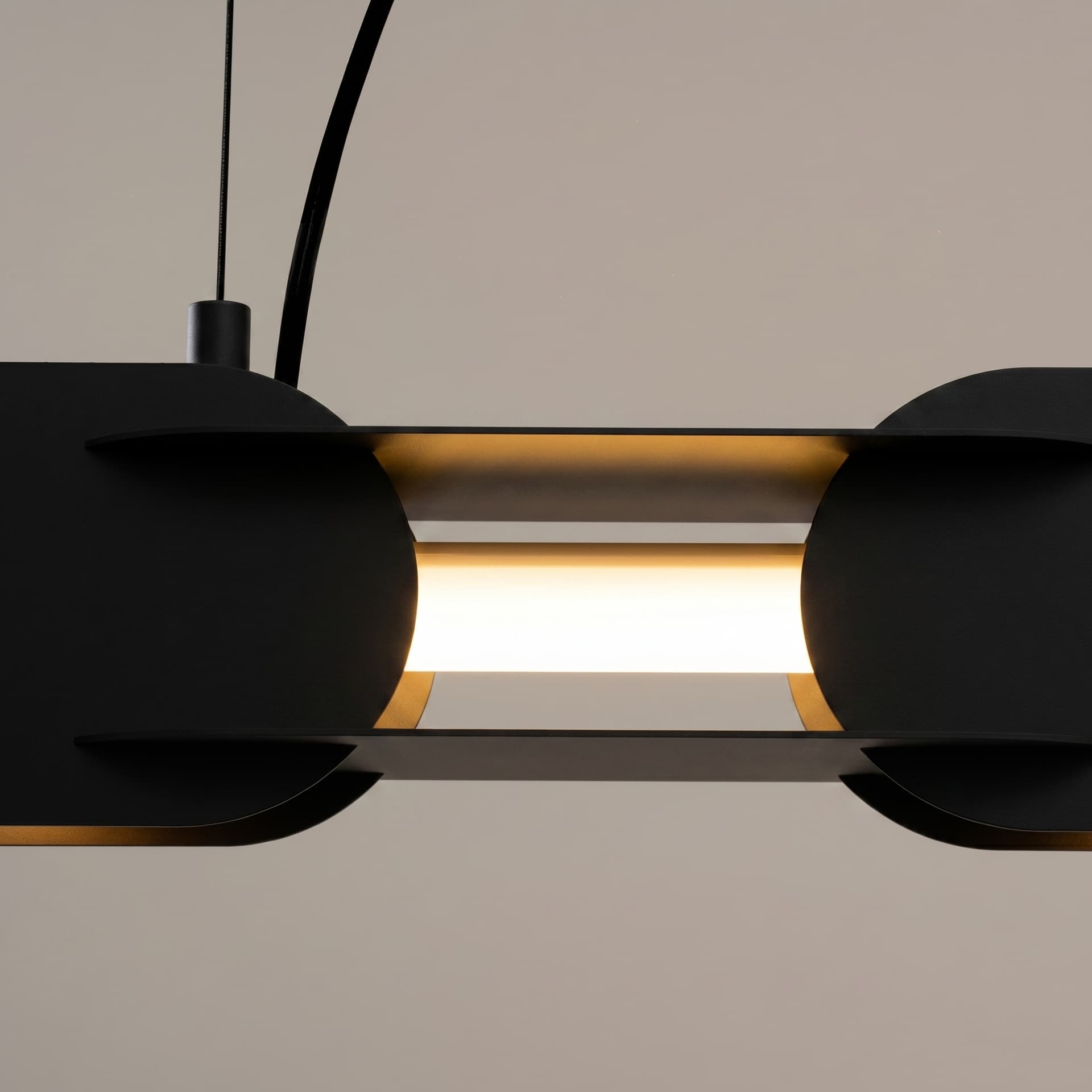 Pendant lamp CHAIN 91 cm, black, Thoro - 310782