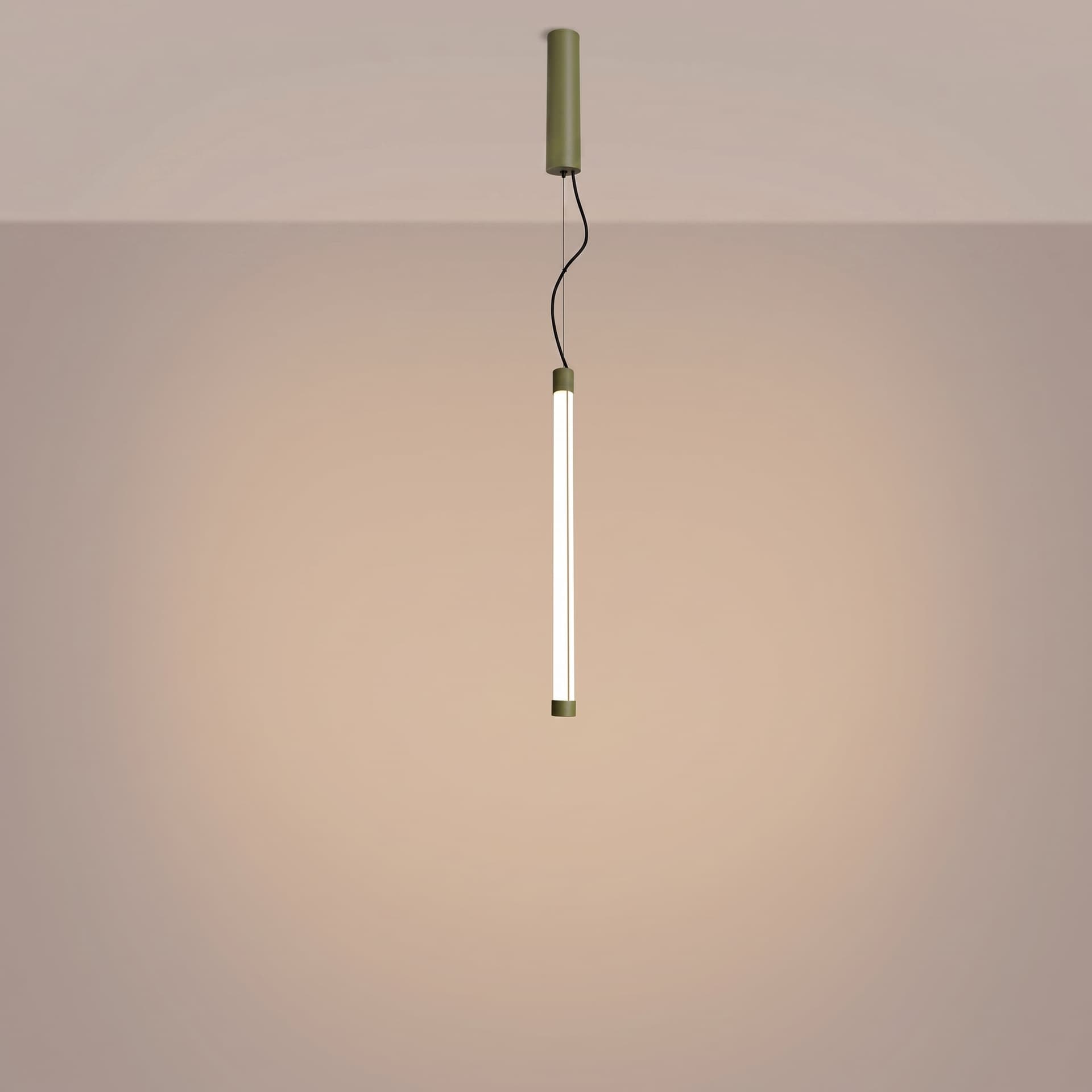 Pendant lamp TRANG 50 cm, olive green, Thoro - 312030