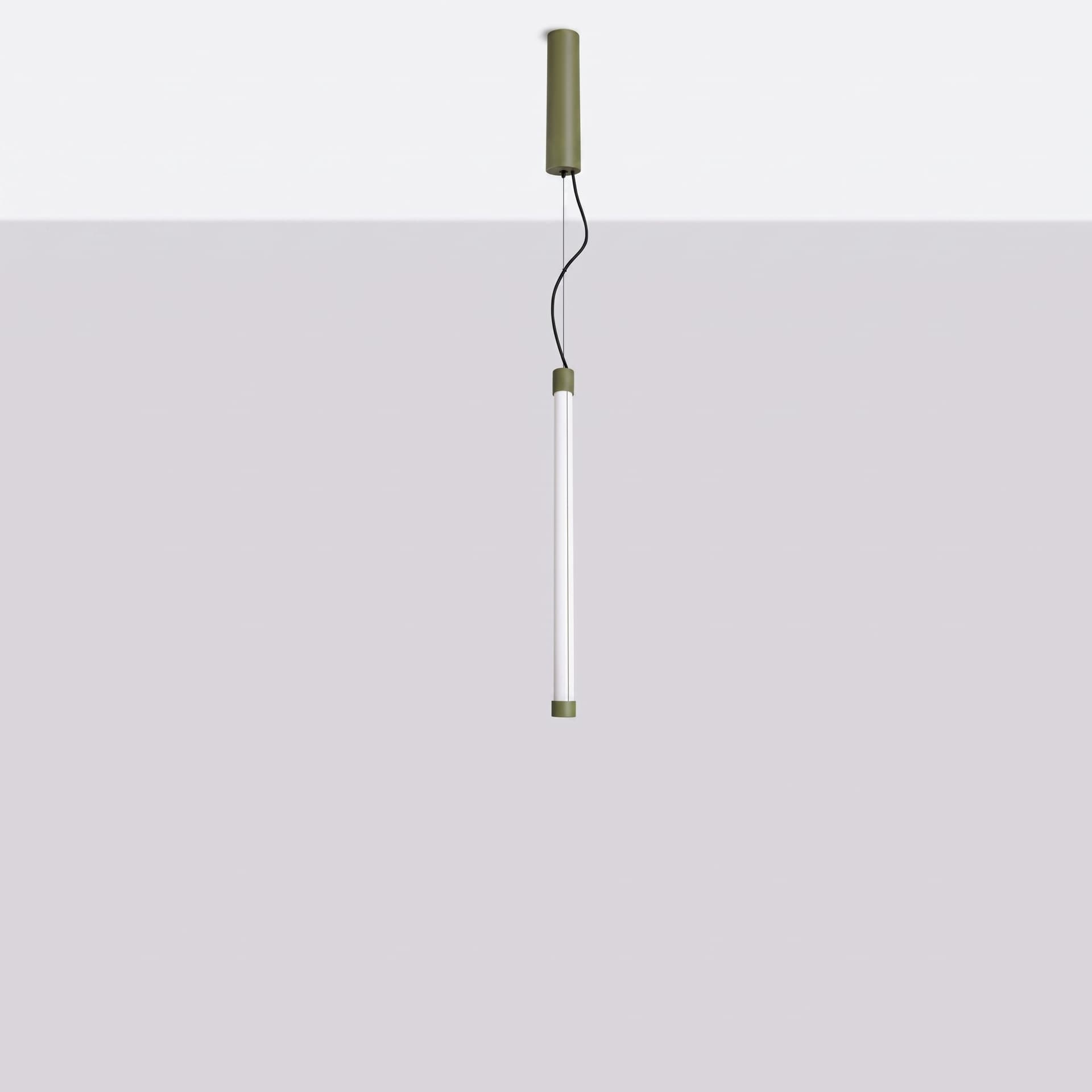 Pendant lamp TRANG 50 cm, olive green, Thoro - 312029