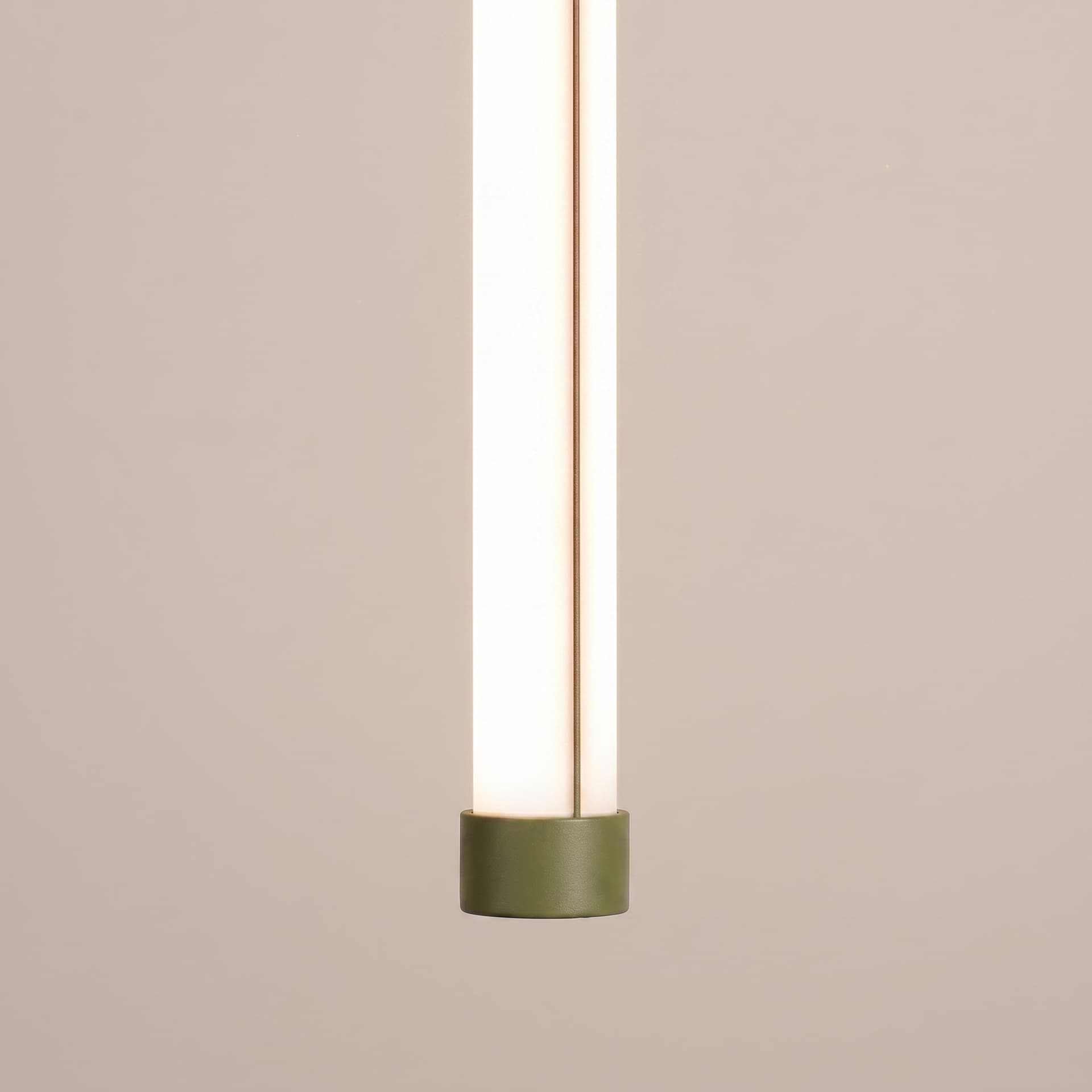 Pendant lamp TRANG 50 cm, olive green, Thoro - 312031
