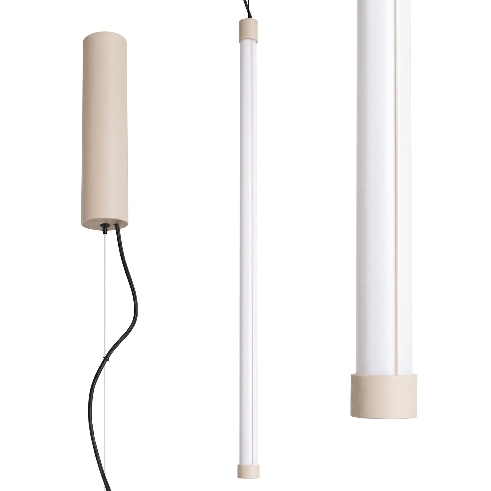 Pendant lamp TRANG 75 cm, beige, Thoro - 312009