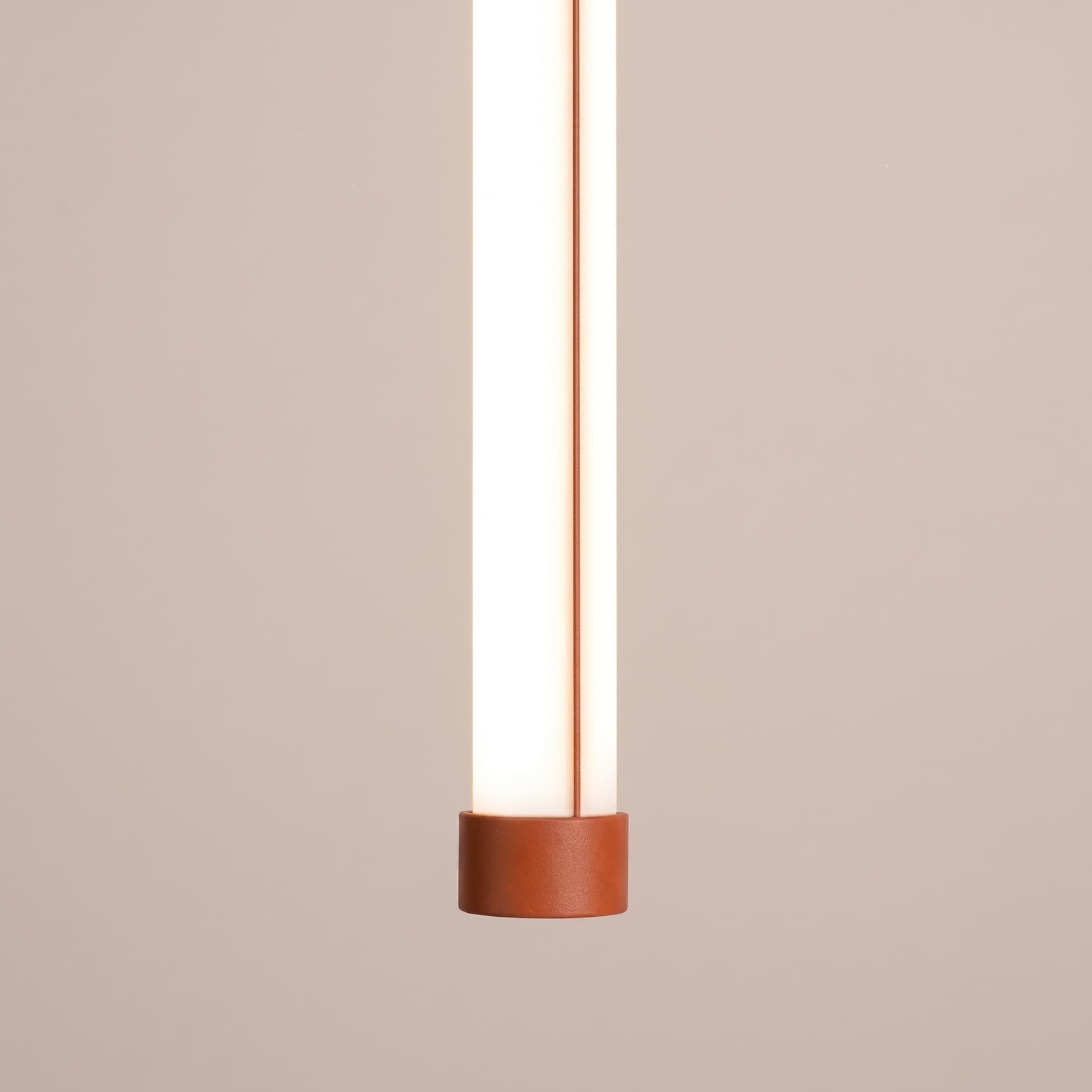 Pendant lamp TRANG 75 cm, ochre red, Thoro - 311941