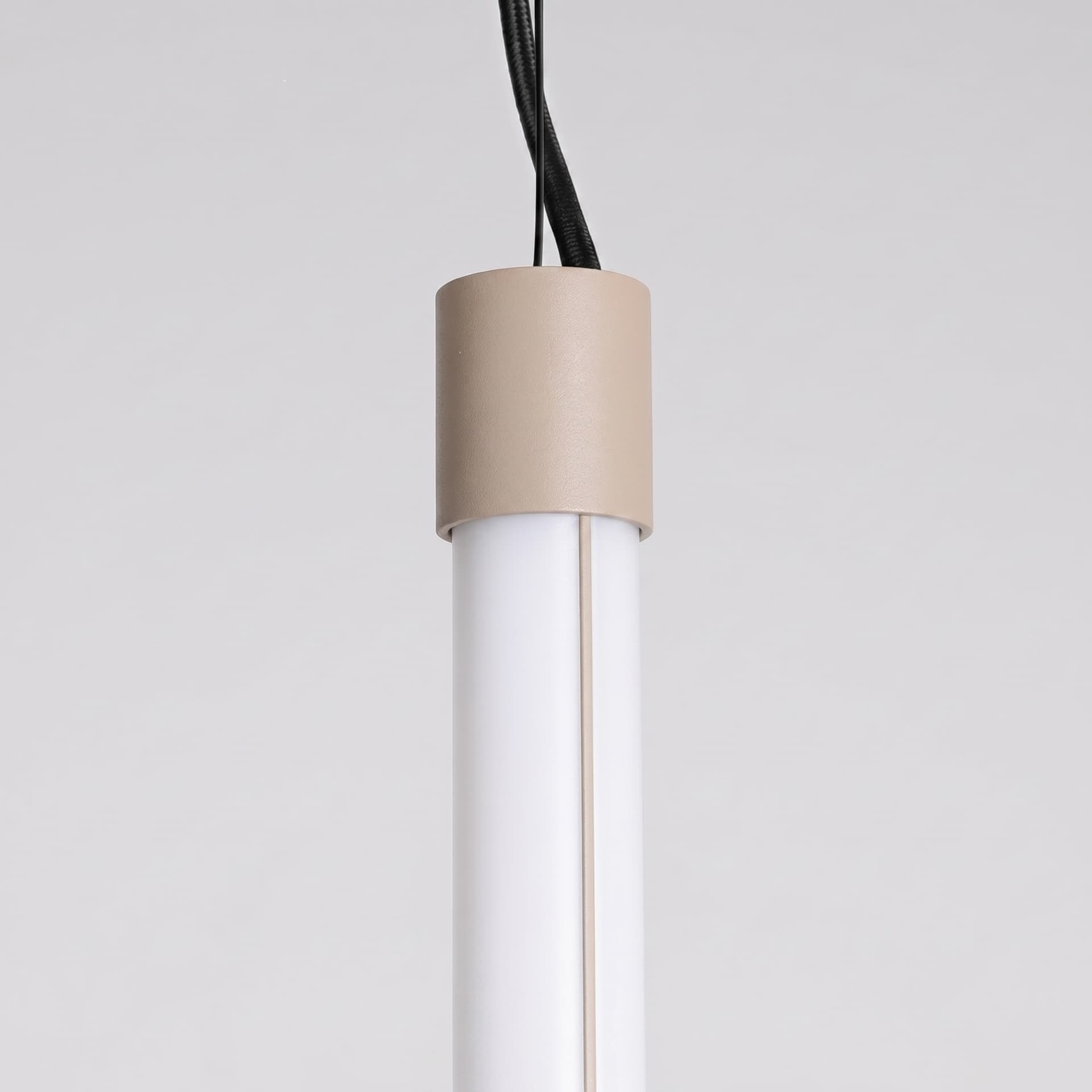 Pendant lamp TRANG 75 cm, taupe, Thoro - 311915
