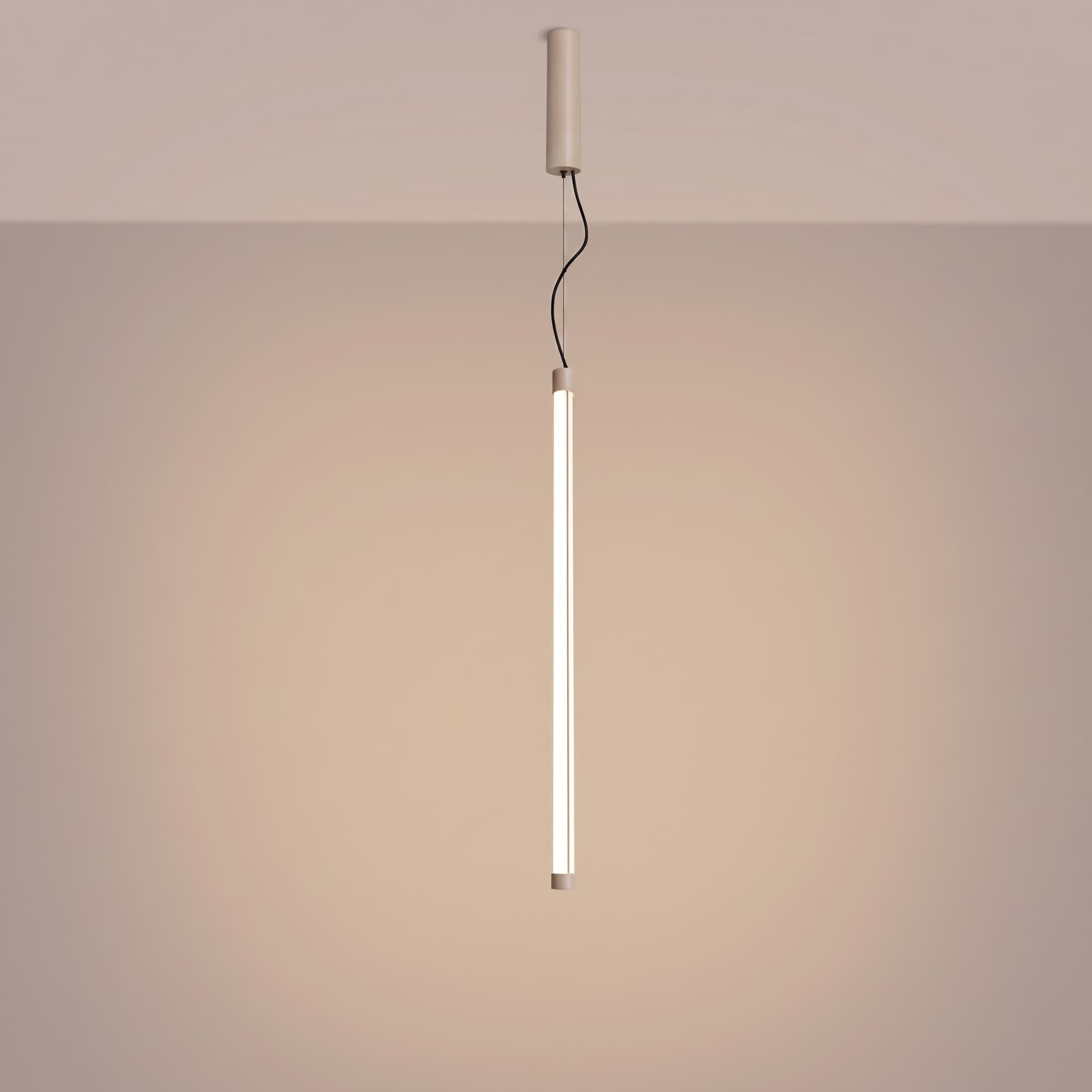 Pendant lamp TRANG 75 cm, taupe, Thoro - 311913