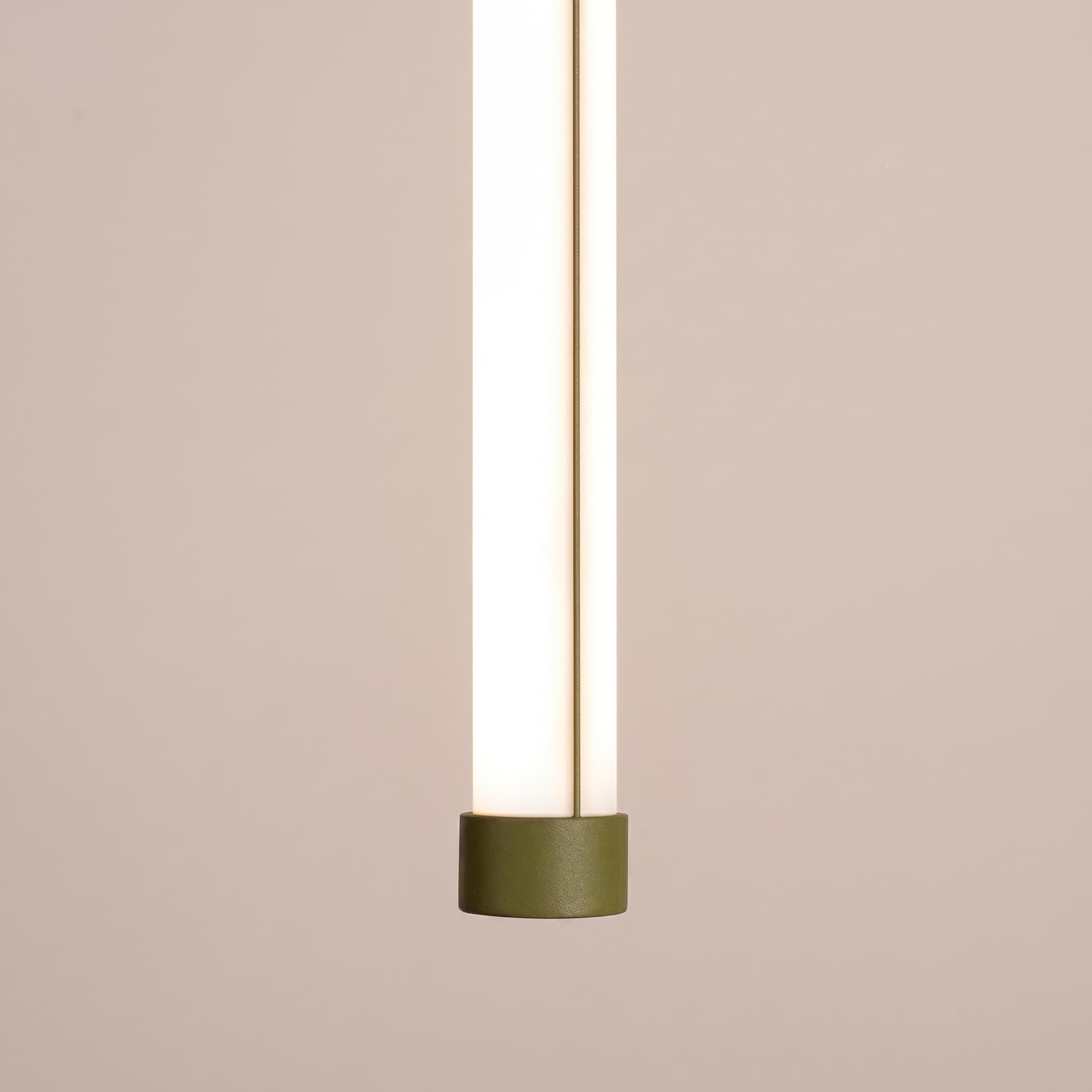 Pendant lamp TRANG 75 cm, olive green, Thoro - 311896