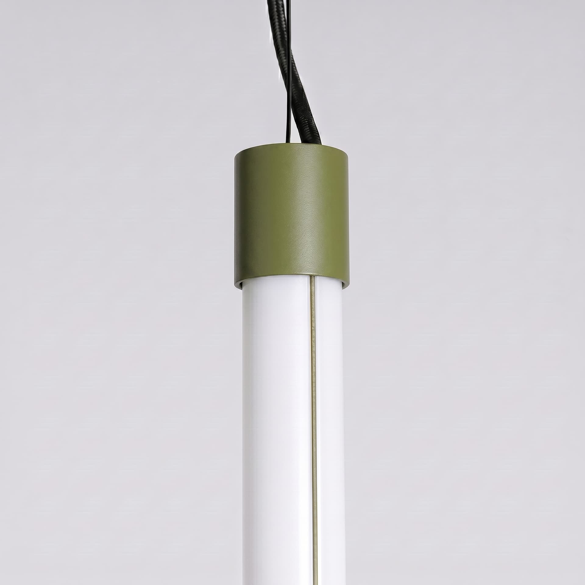 Pendant lamp TRANG 75 cm, olive green, Thoro - 311897