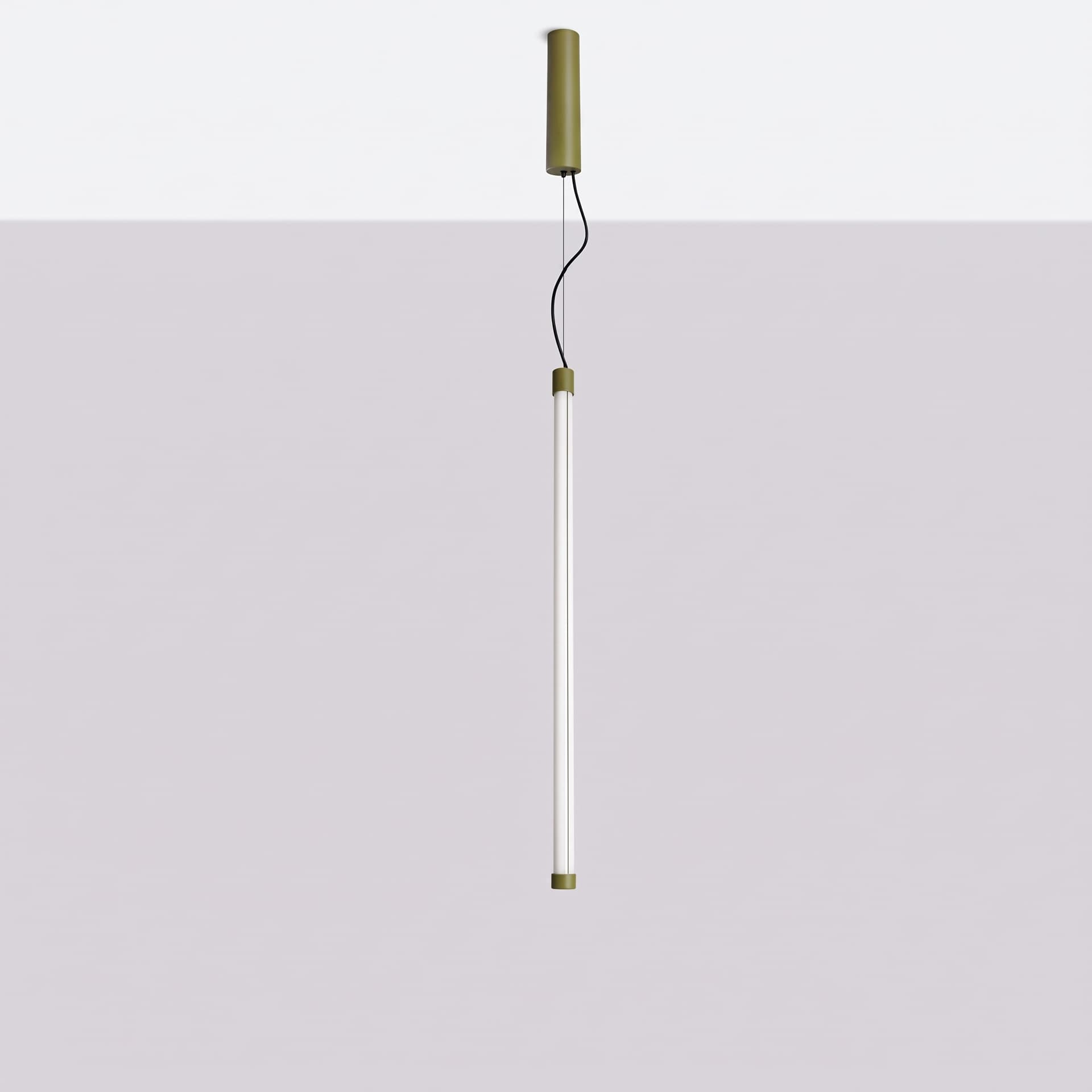 Pendant lamp TRANG 75 cm, olive green, Thoro - 311894