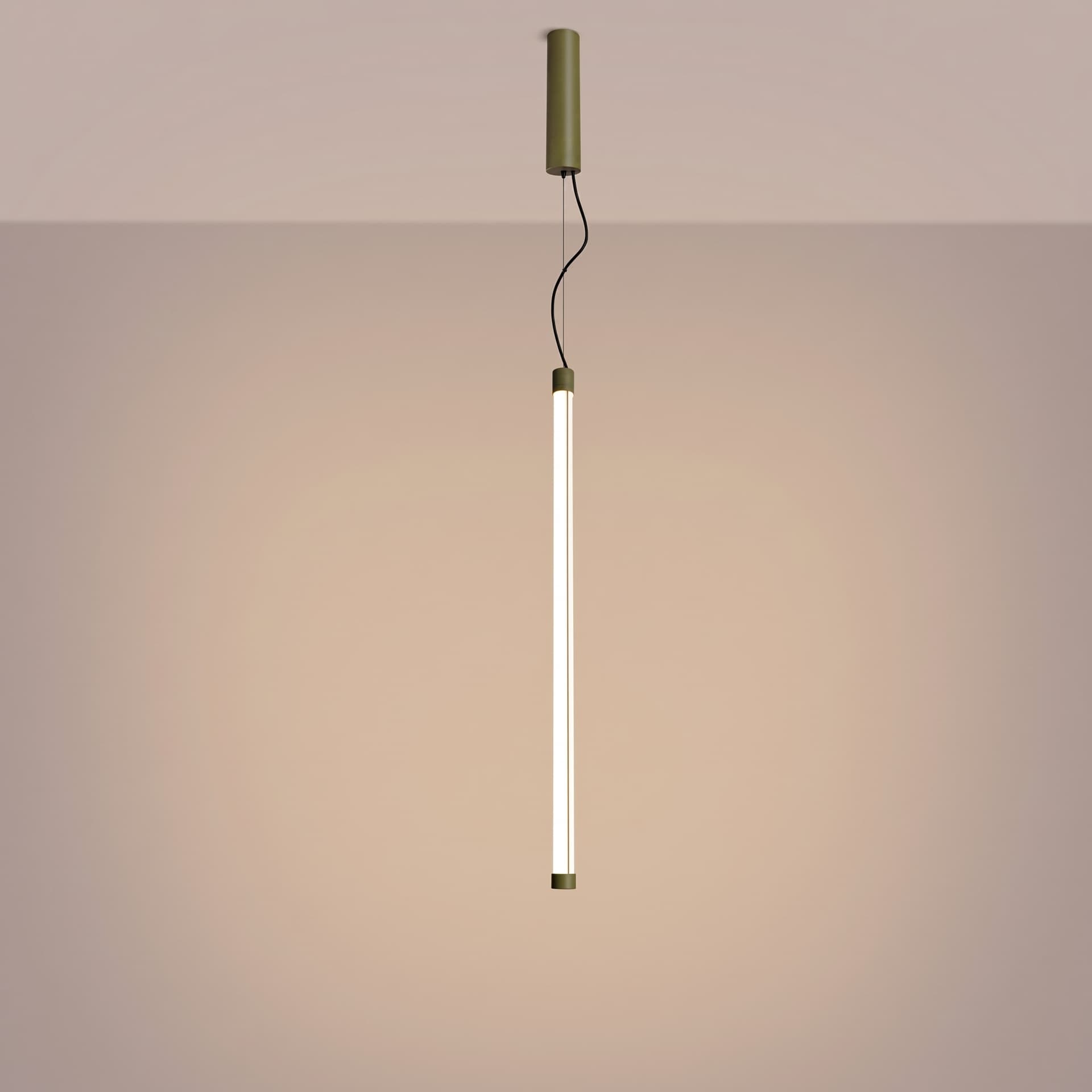Pendant lamp TRANG 75 cm, olive green, Thoro - 311895