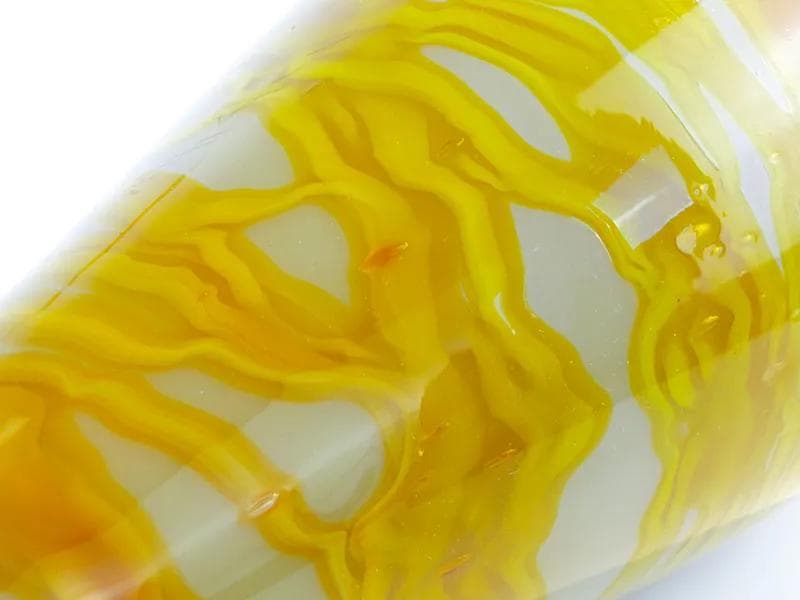 Wazon, multikolor, szkło, proj. J. S. Drost, Ząbkowice, Polska, lata 70. - 22846