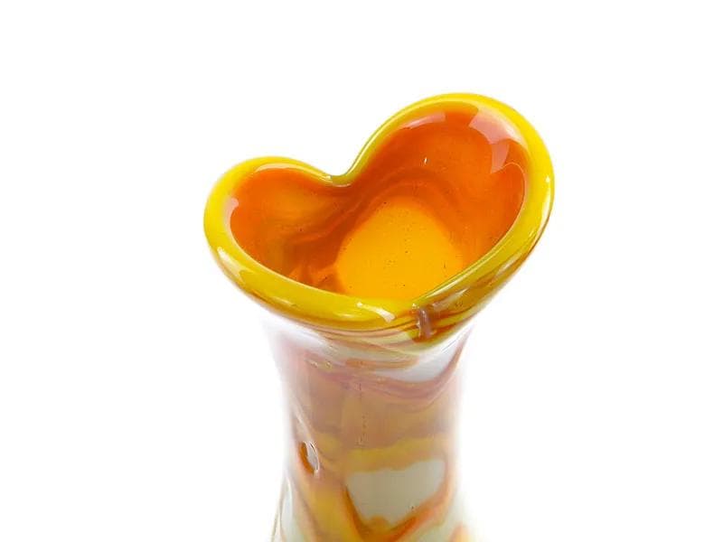 Wazon, multikolor, szkło, proj. J. S. Drost, Ząbkowice, Polska, lata 70. - 22842