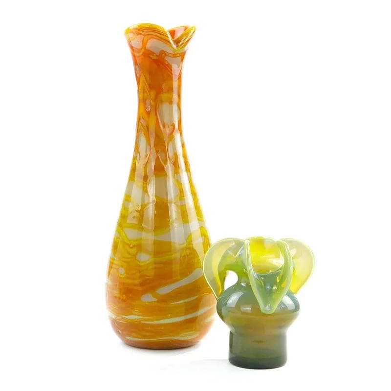 Wazon, multikolor, szkło, proj. J. S. Drost, Ząbkowice, Polska, lata 70. - 22839