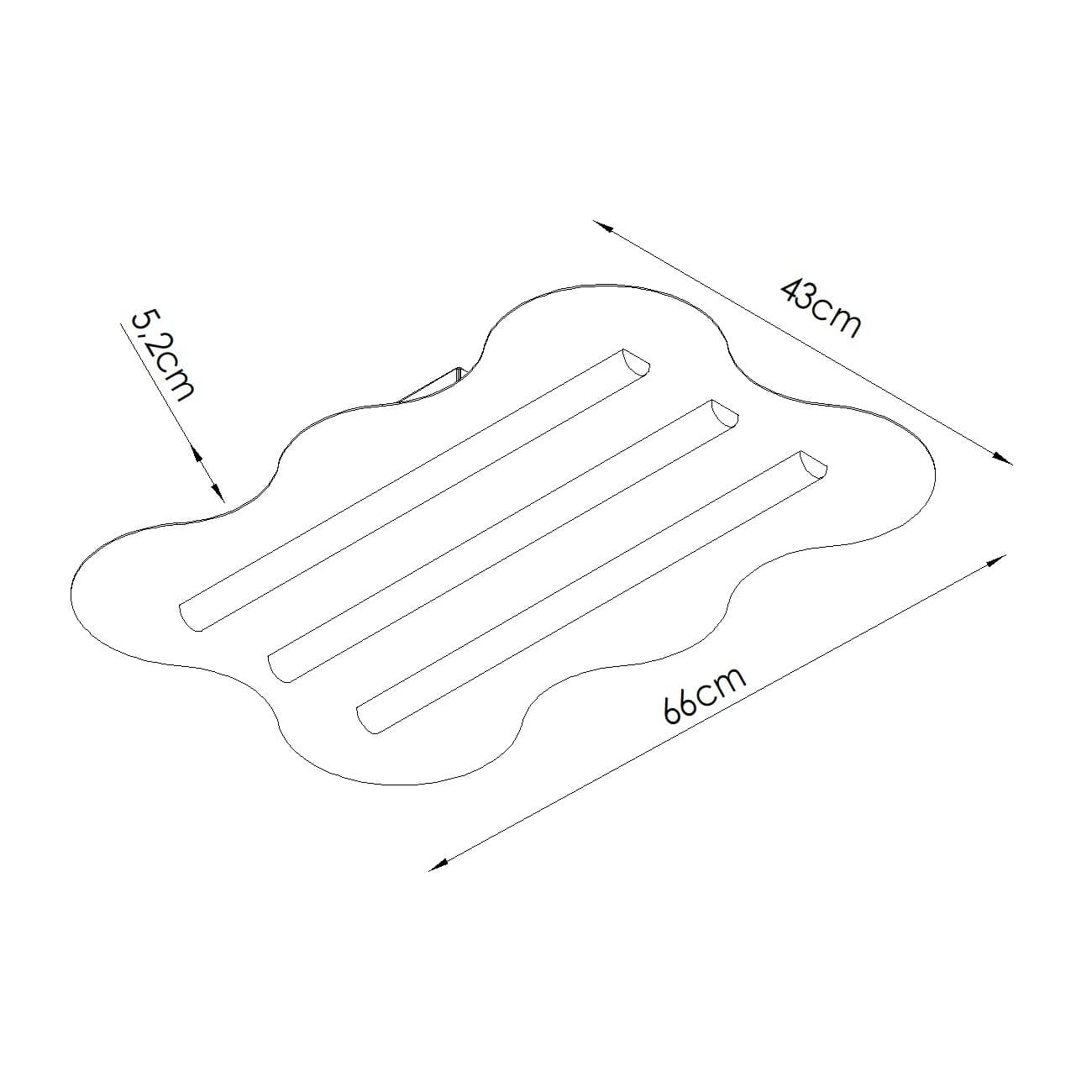 Plafon KLOVER błękitny, Thoro - 312586