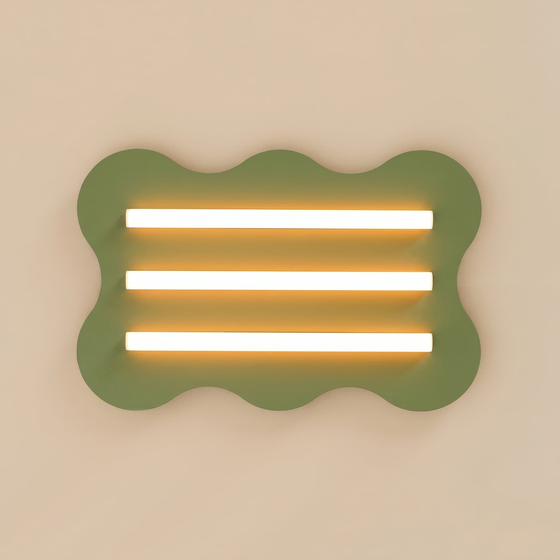 Plafon KLOVER zielony oliwkowy, Thoro - 312504