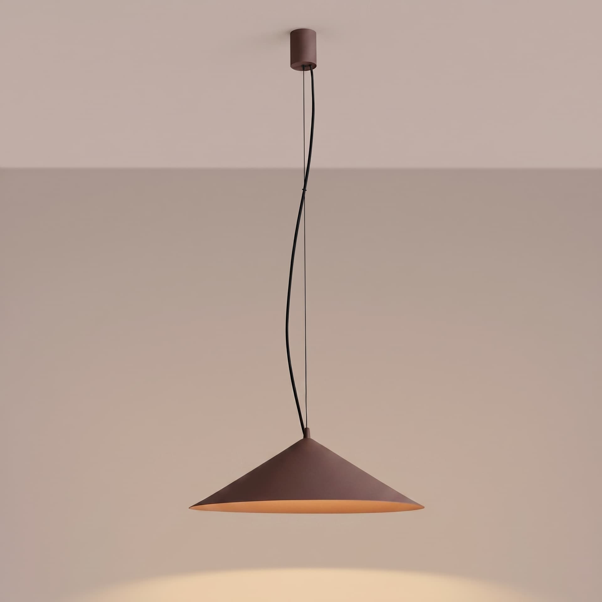 Pendant lamp FINT brown, Thoro - 312491