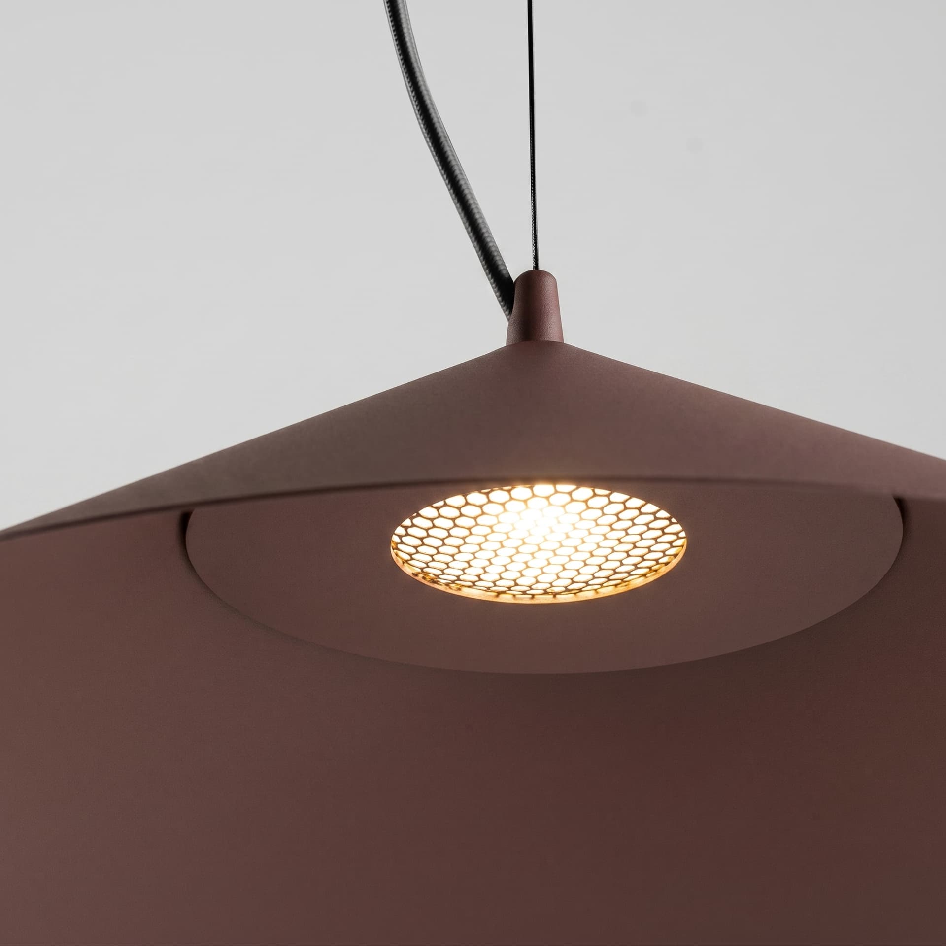 Pendant lamp FINT brown, Thoro - 312487